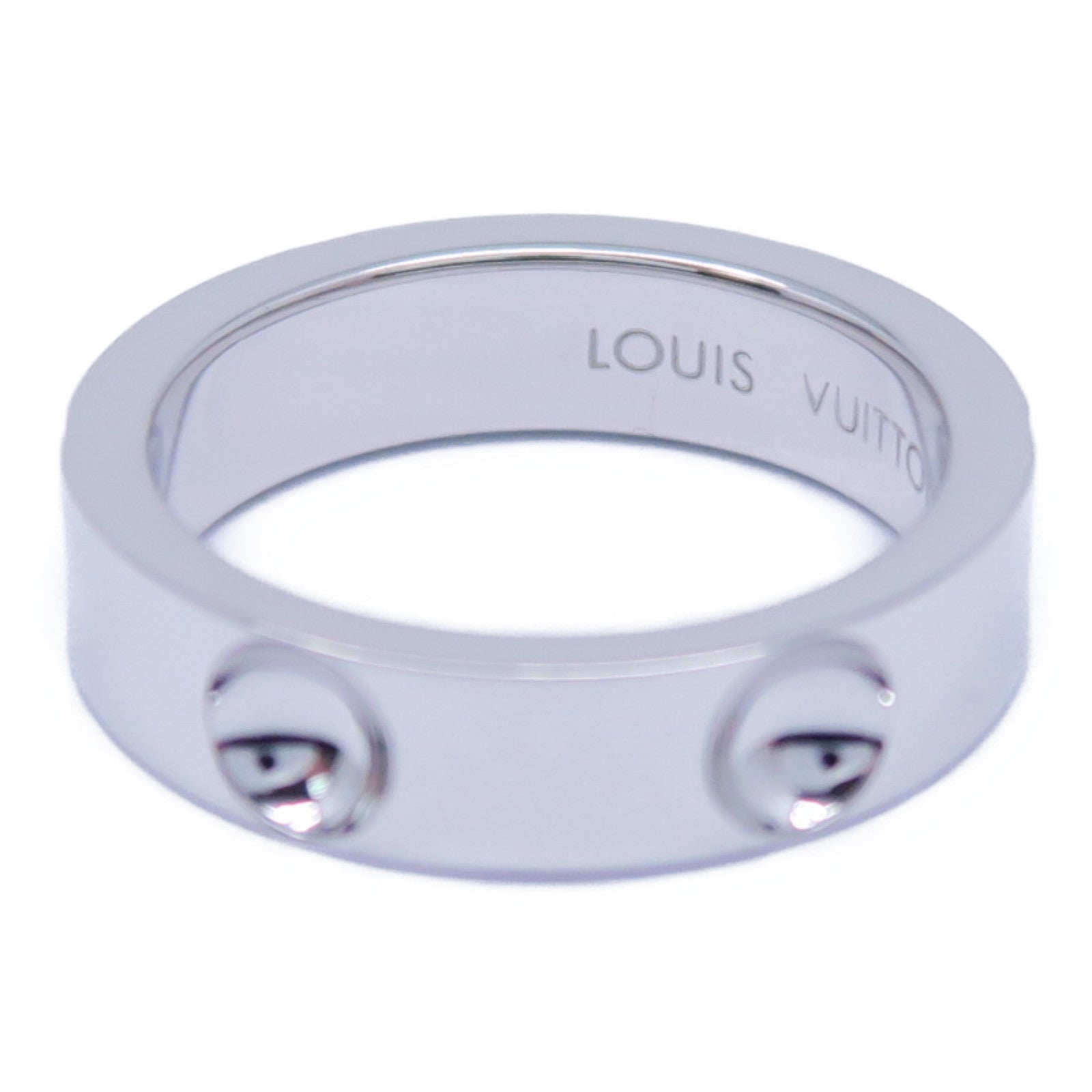 LOUIS VUITTON 18K白金Empreinte Ring戒指LV#52 US#6