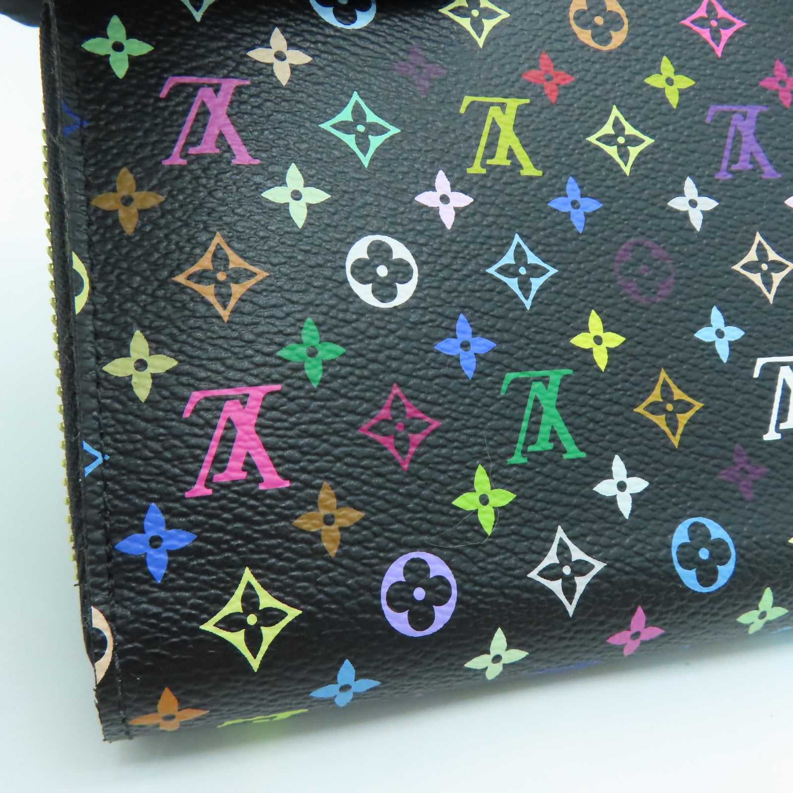 LOUIS VUITTON Monogram Multicolore Long Wallet金扣长钱包黑色/彩色