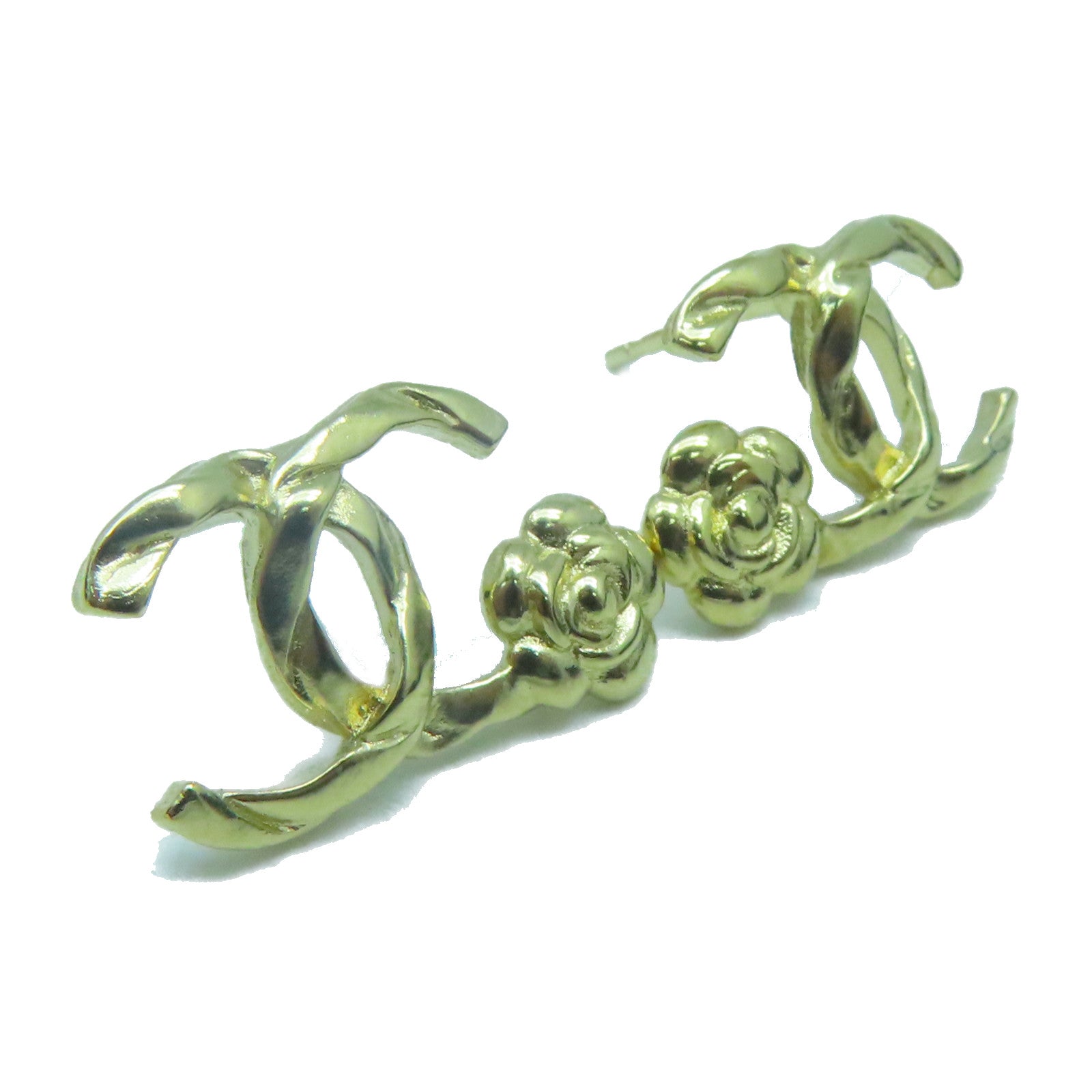 CHANEL 金屬Earrings耳環金色