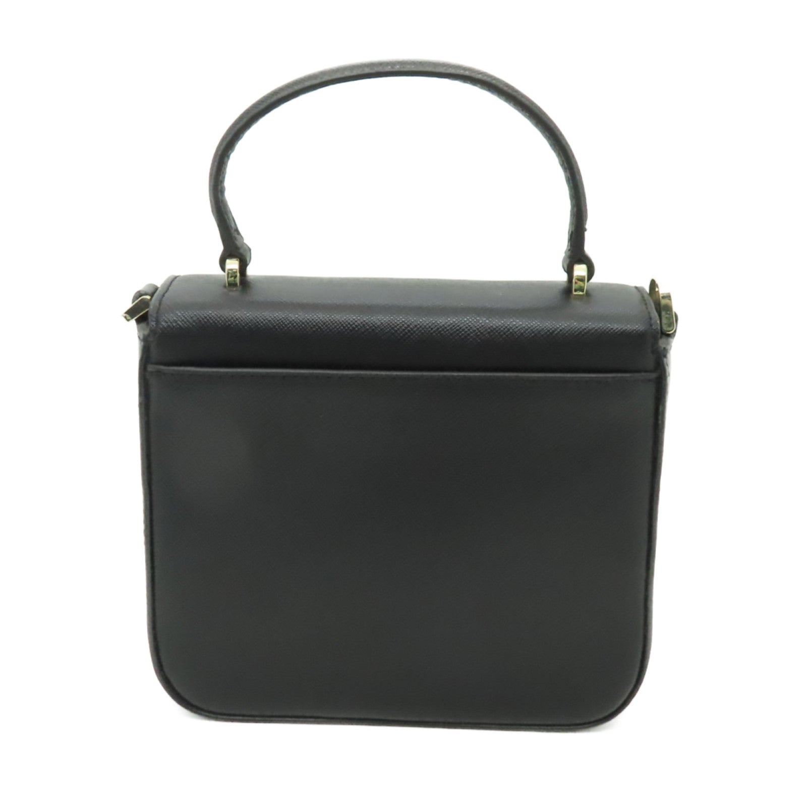 Kate Spade 牛皮皮革2way Shoulder Bag金扣手挽肩背兩用袋黒色