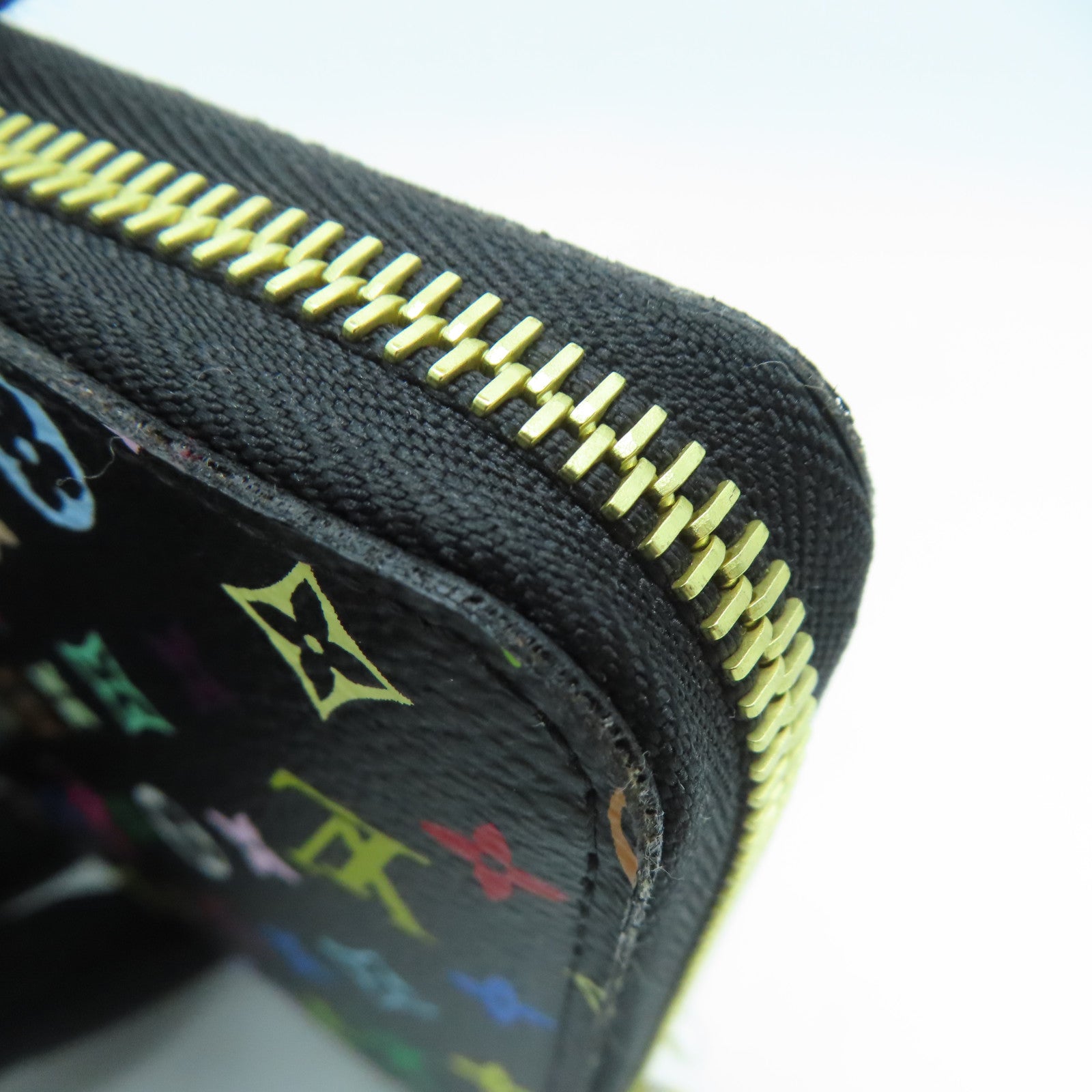 LOUIS VUITTON Monogram Multicolore Long Wallet金扣长钱包黑色/彩色