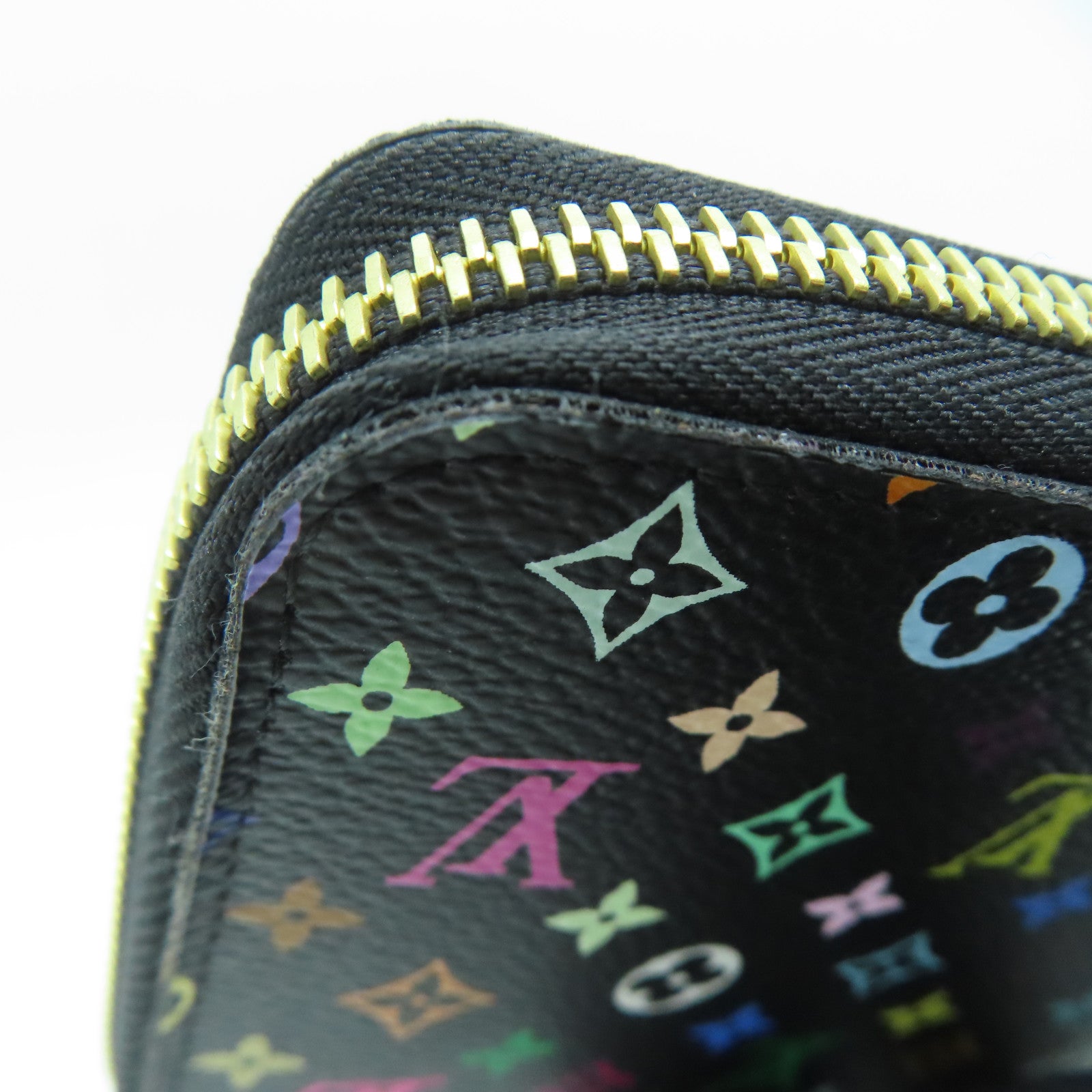 LOUIS VUITTON Monogram Multicolore Long Wallet金扣长钱包黑色/彩色