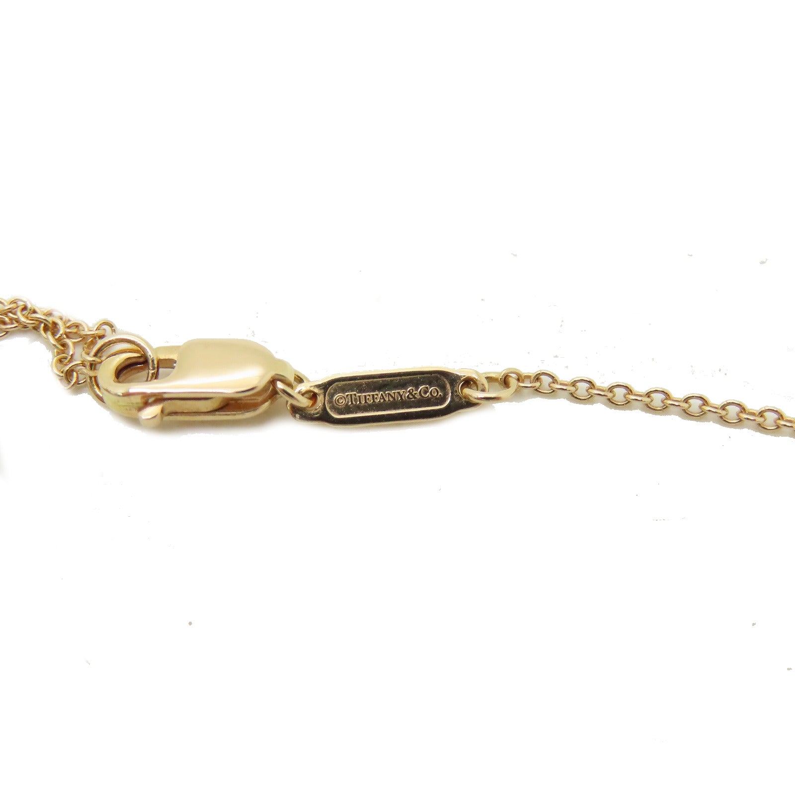 TIFFANY＆CO 18K黃金Necklace項鍊#40cm