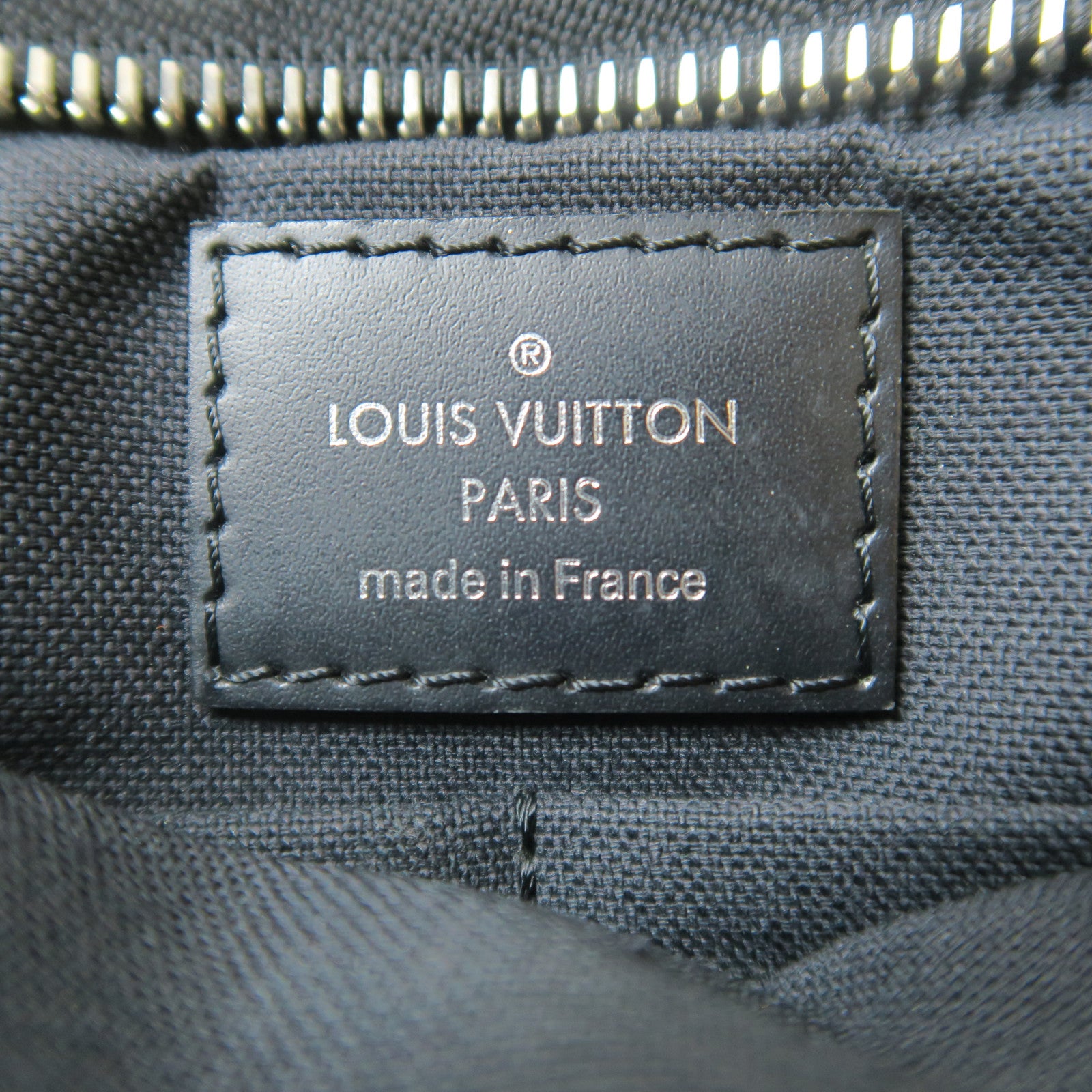LOUIS VUITTON Damier Graphite Thomas銀扣肩背袋黑色