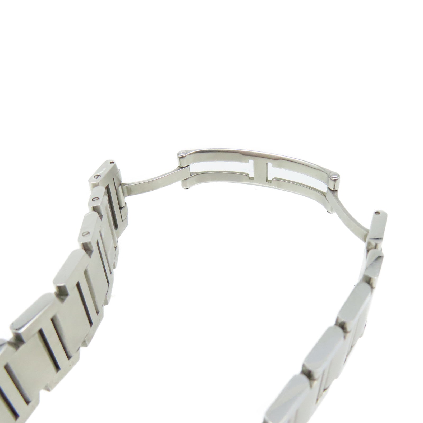 CARTIER Tank Francaise LM Watch不鏽鋼自動機芯手錶白色/銀色