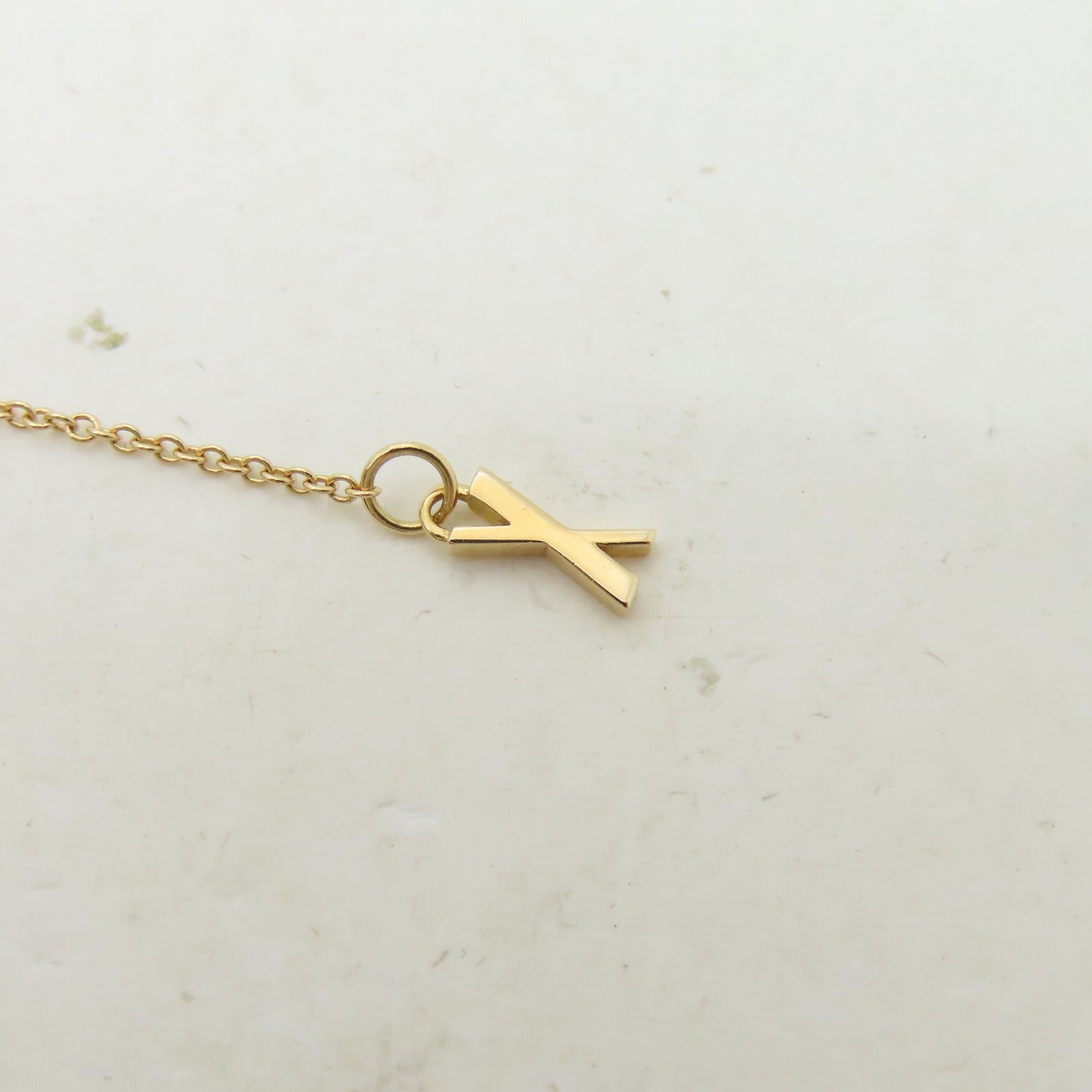 TIFFANY＆CO 18K黃金Necklace項鍊#40cm