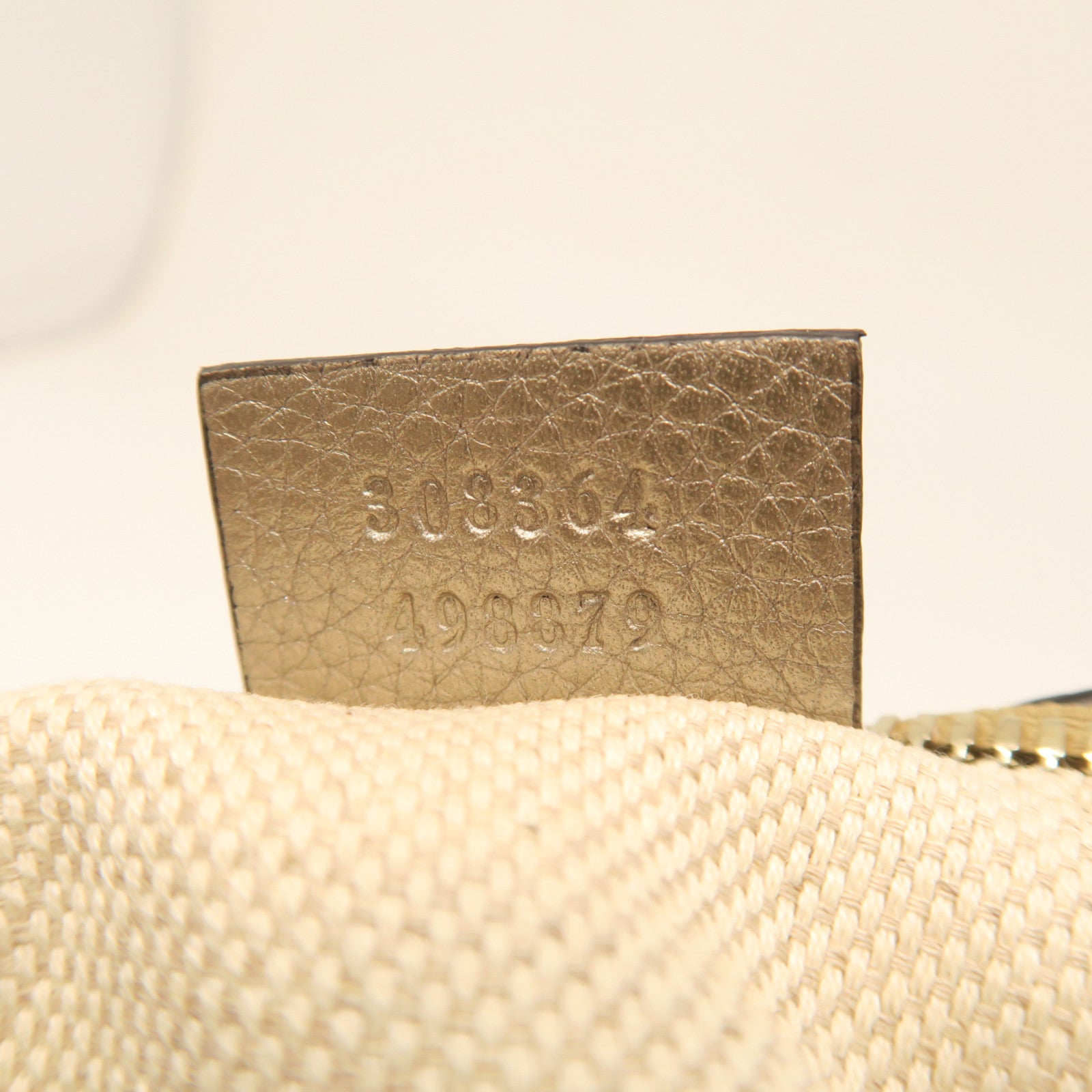 GUCCI 牛皮皮革Shoulder Bag金扣肩背袋金色