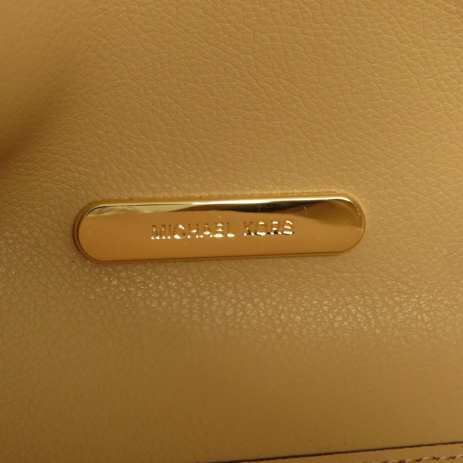 Michael Kors 牛皮皮革Tote Bag金扣肩背袋粉紅色
