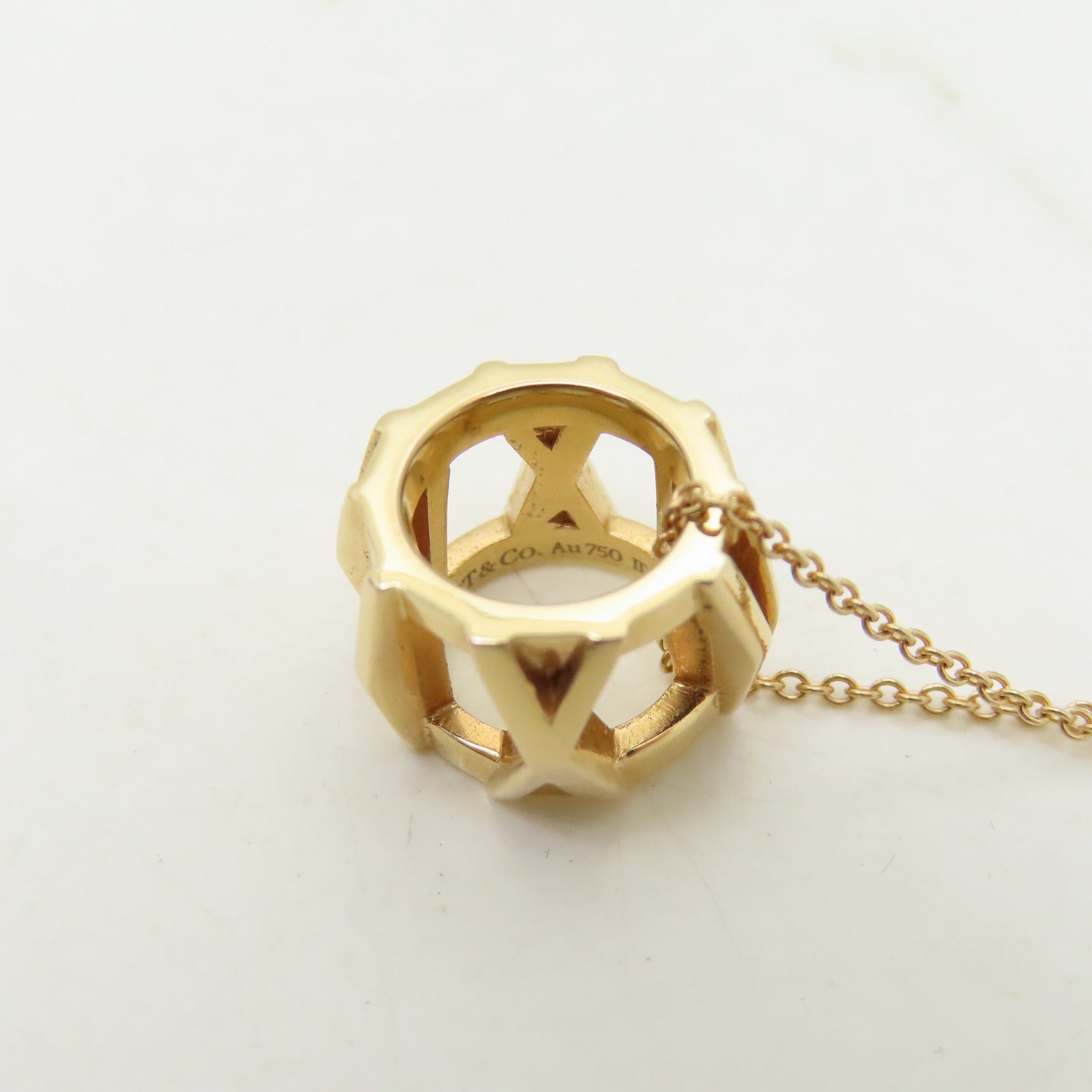 TIFFANY＆CO 18K黃金Necklace項鍊#40cm