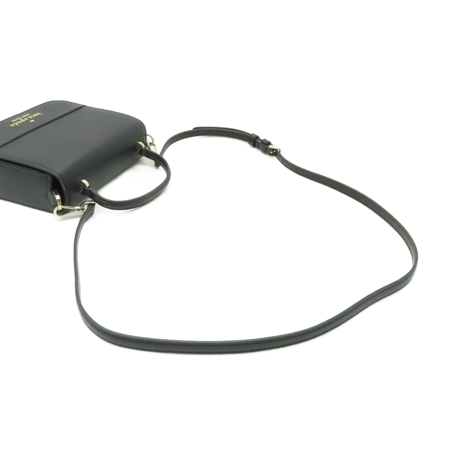 Kate Spade 牛皮皮革2way Shoulder Bag金扣手挽肩背兩用袋黒色