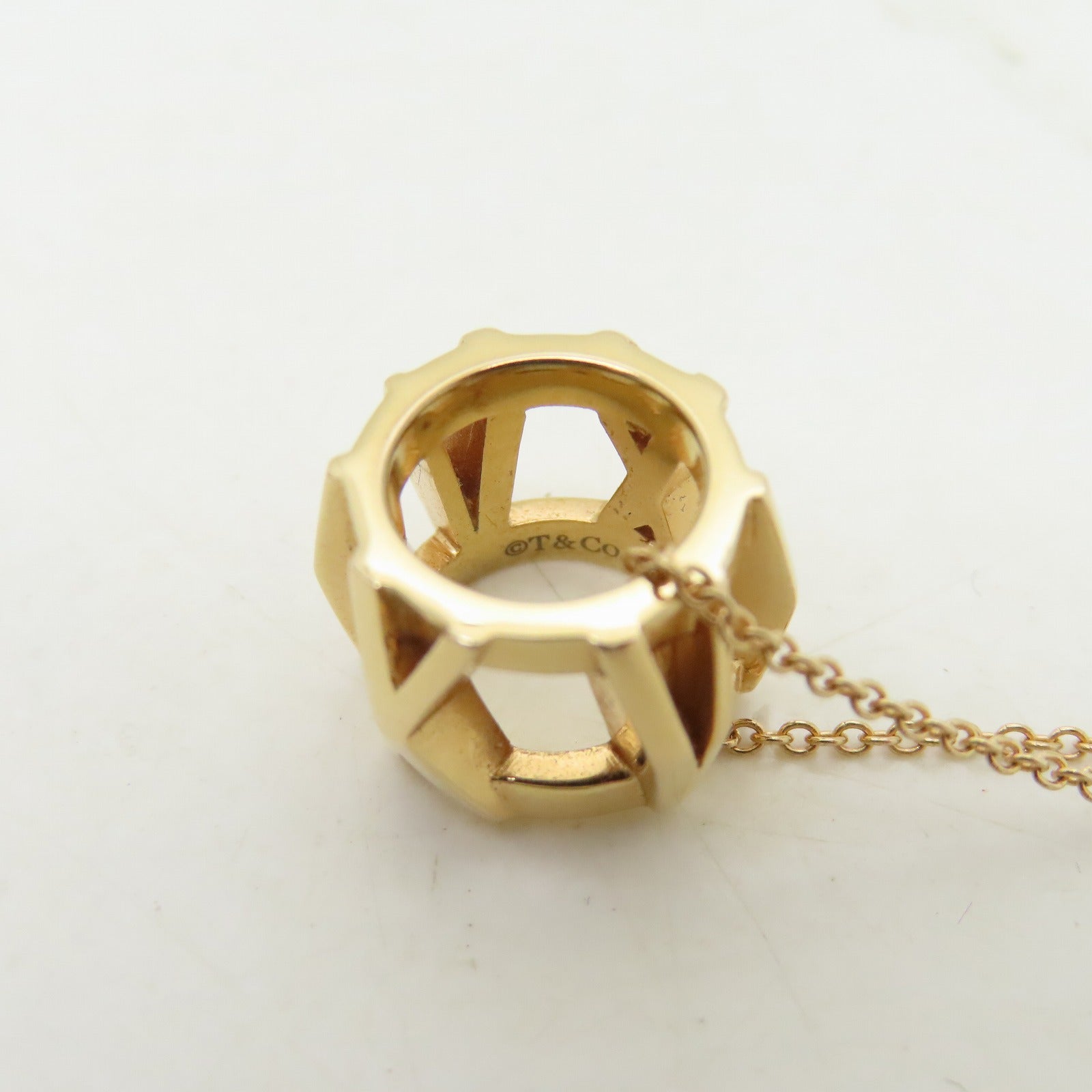 TIFFANY＆CO 18K黃金Necklace項鍊#40cm
