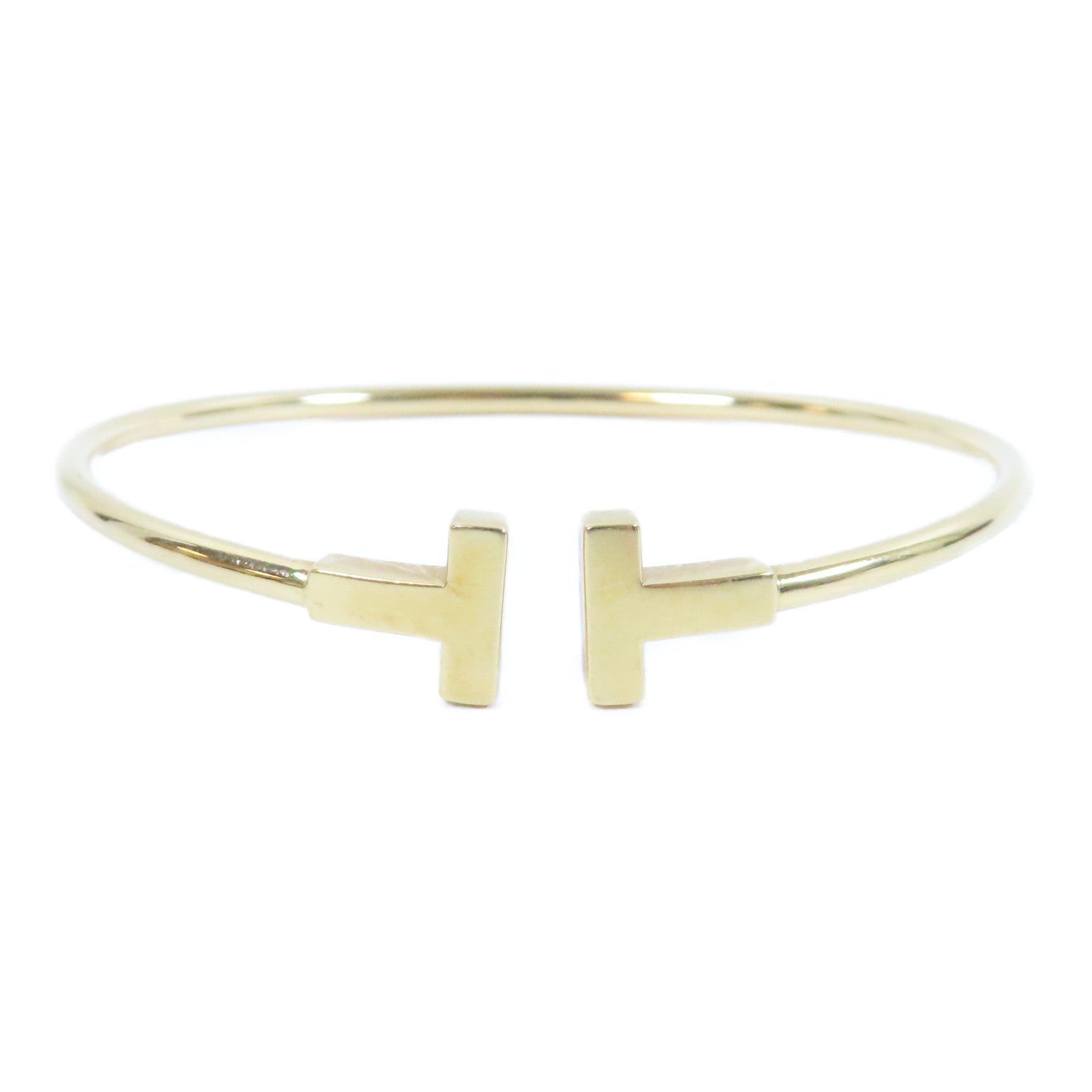 TIFFANY＆CO 18K黃金T Blaceret手鐲