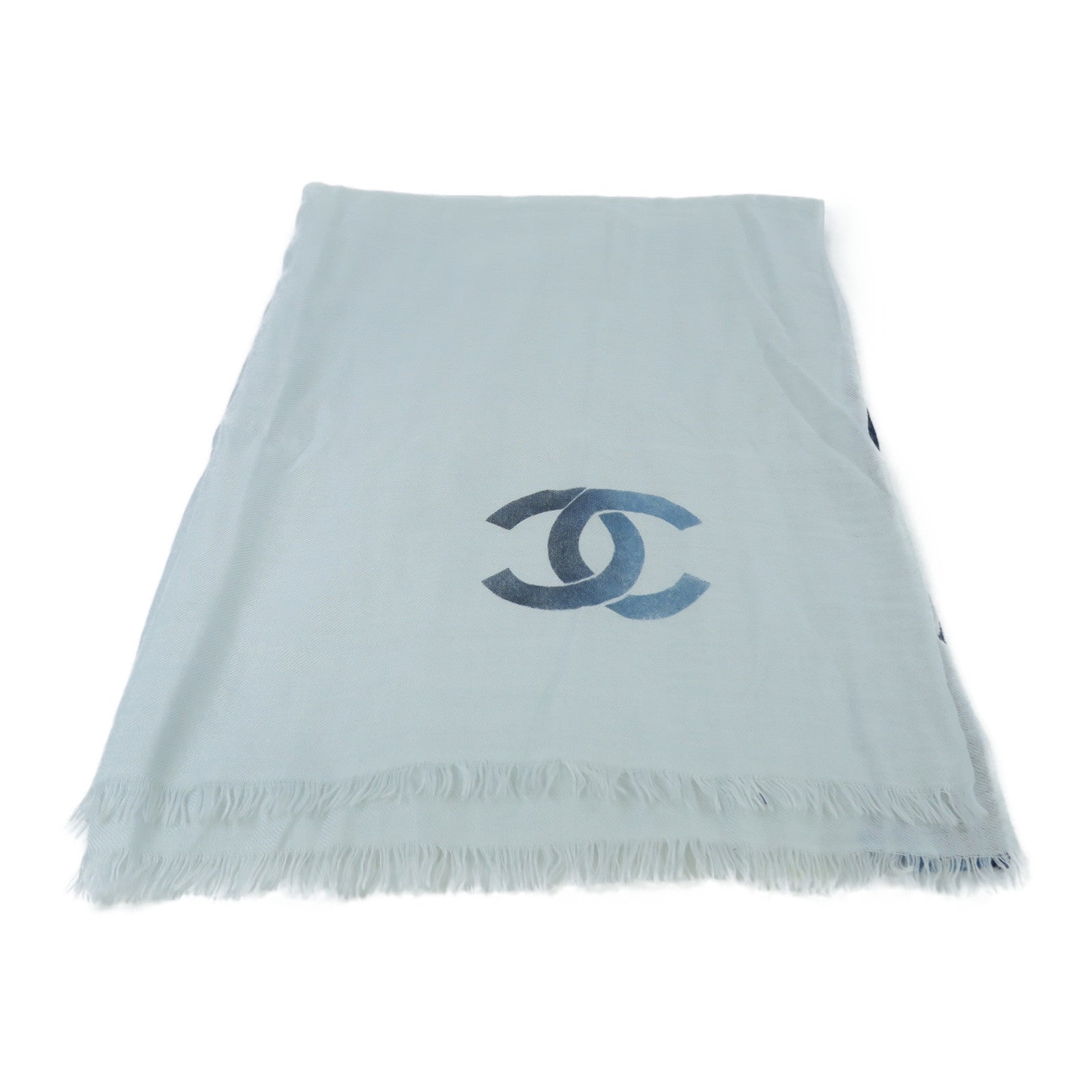 CHANEL 羊絨/絲質Scarf圍巾藍色 – Brand Off Hong Kong Online Store