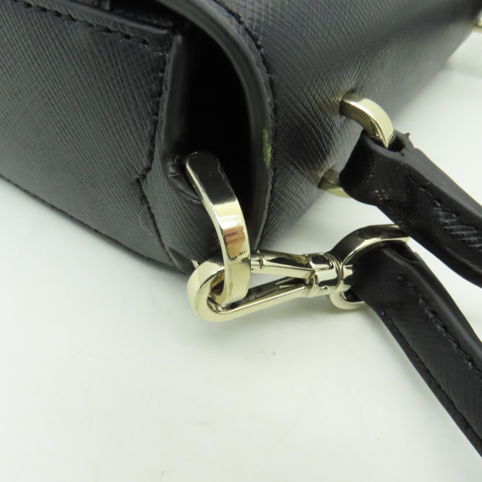 Kate Spade 牛皮皮革2way Shoulder Bag金扣手挽肩背兩用袋黒色