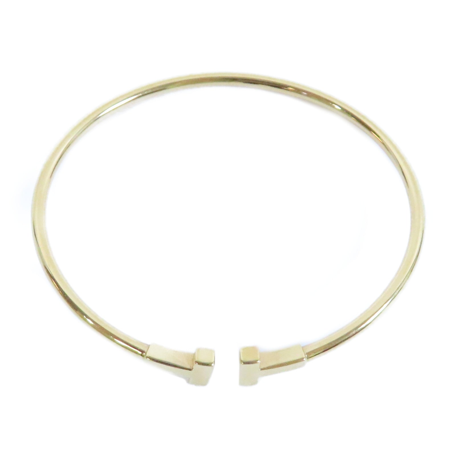 TIFFANY＆CO 18K黃金T Blaceret手鐲