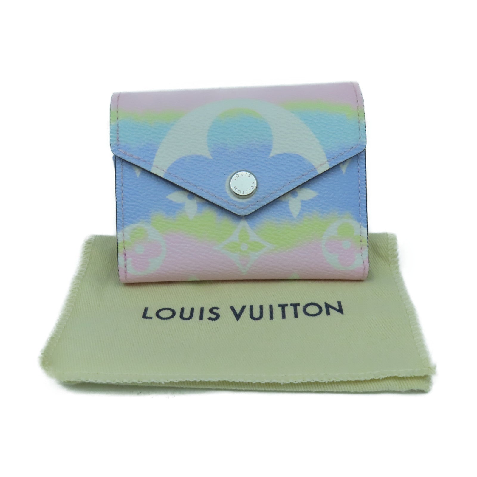 LOUIS VUITTON Monogram Giant Escale Zoe Wallet銀扣錢包彩色