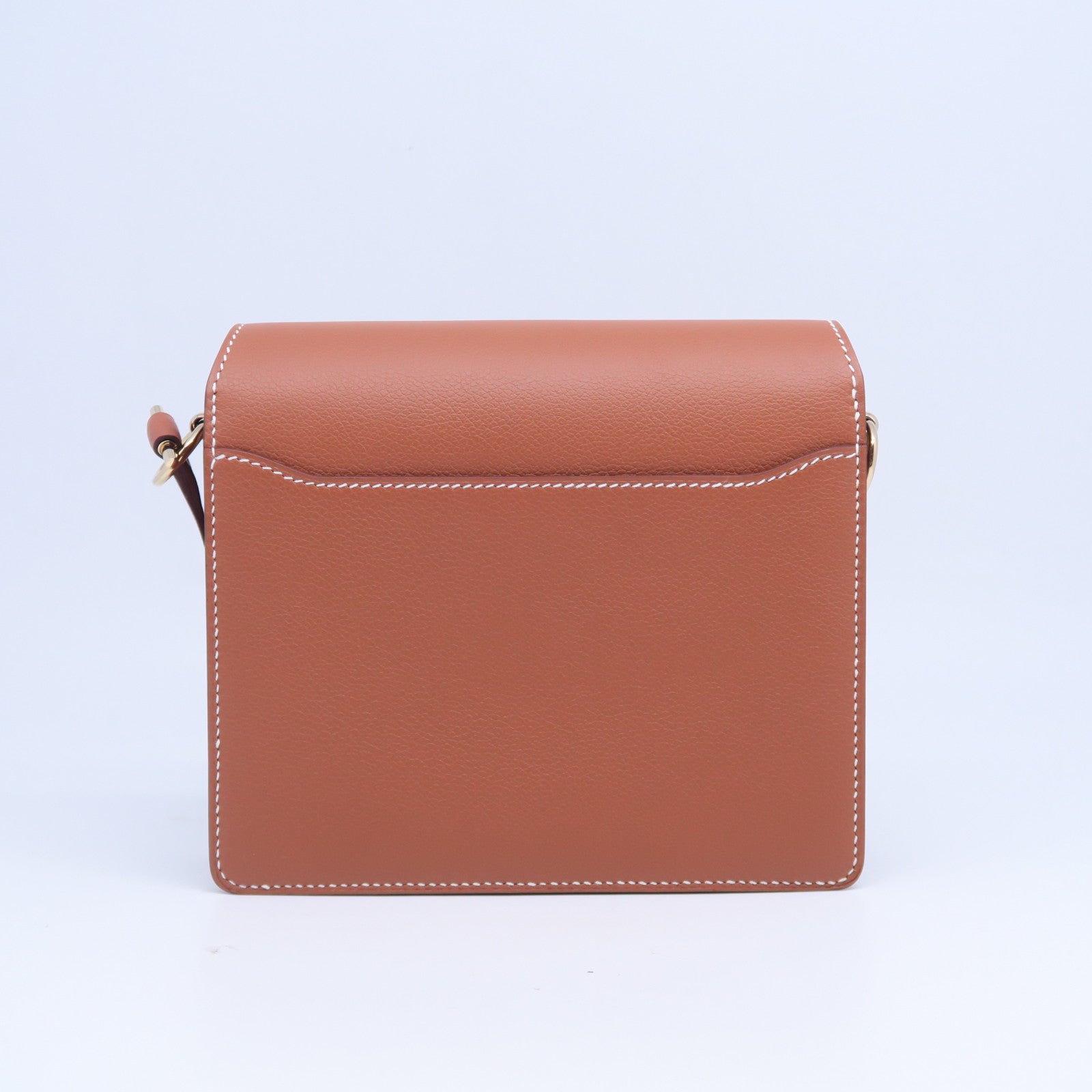 HERMES Evercolor皮革Mini Roulis金扣肩背袋啡色
