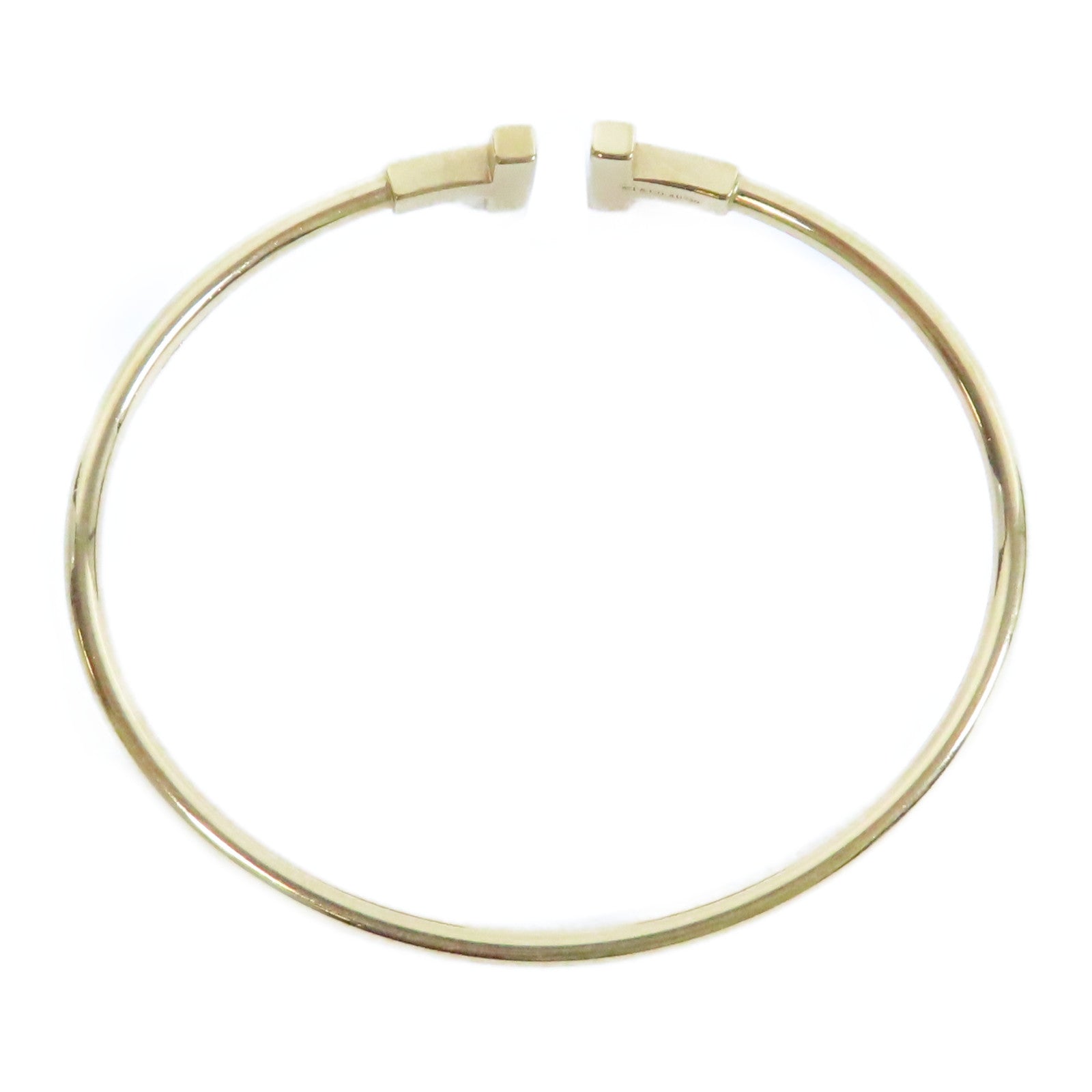 TIFFANY＆CO 18K黃金T Blaceret手鐲