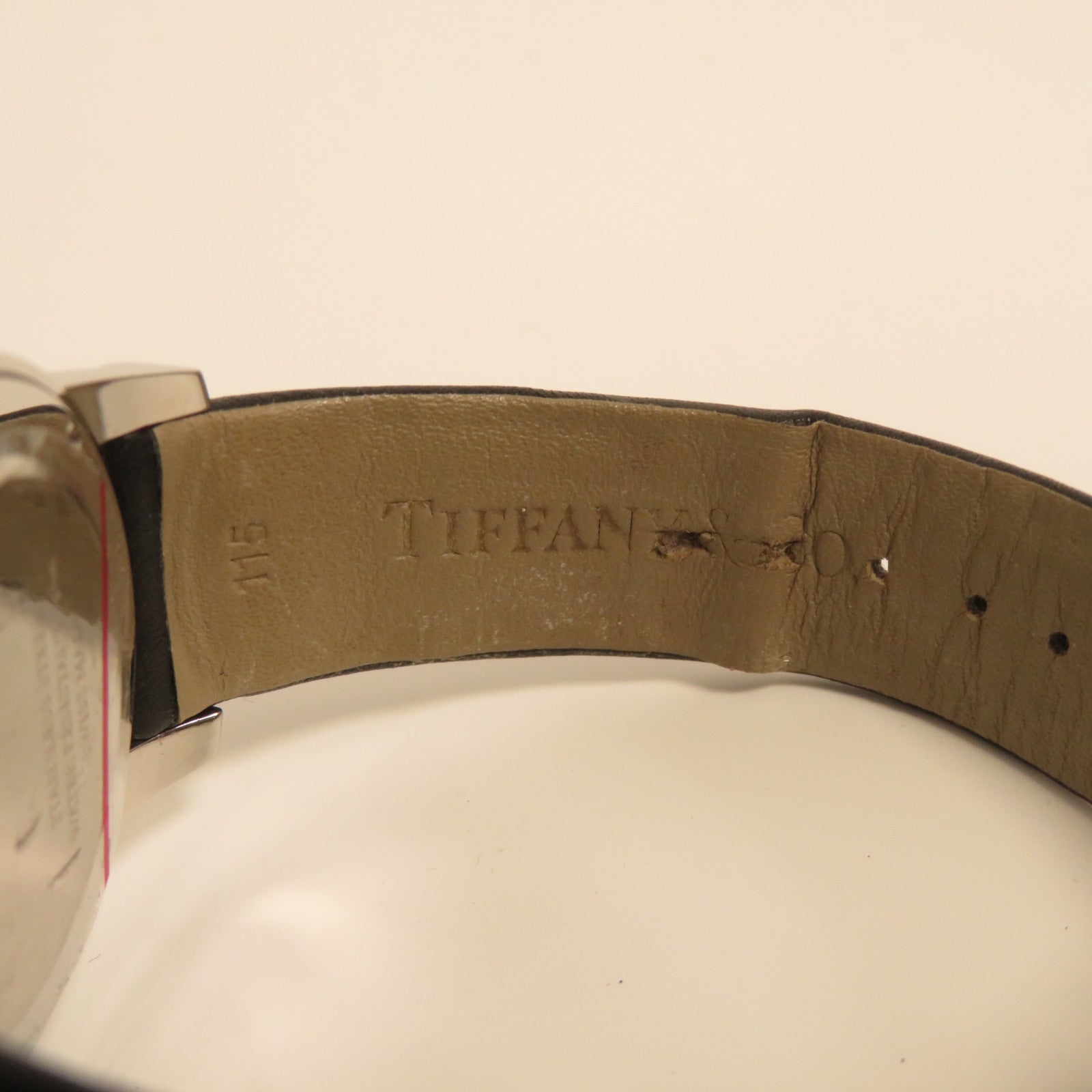 TIFFANY＆CO Atlas Watch不鏽鋼手錶石英機芯白色