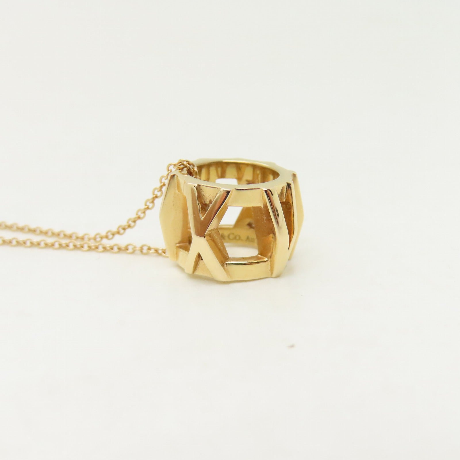 TIFFANY＆CO 18K黃金Necklace項鍊#40cm
