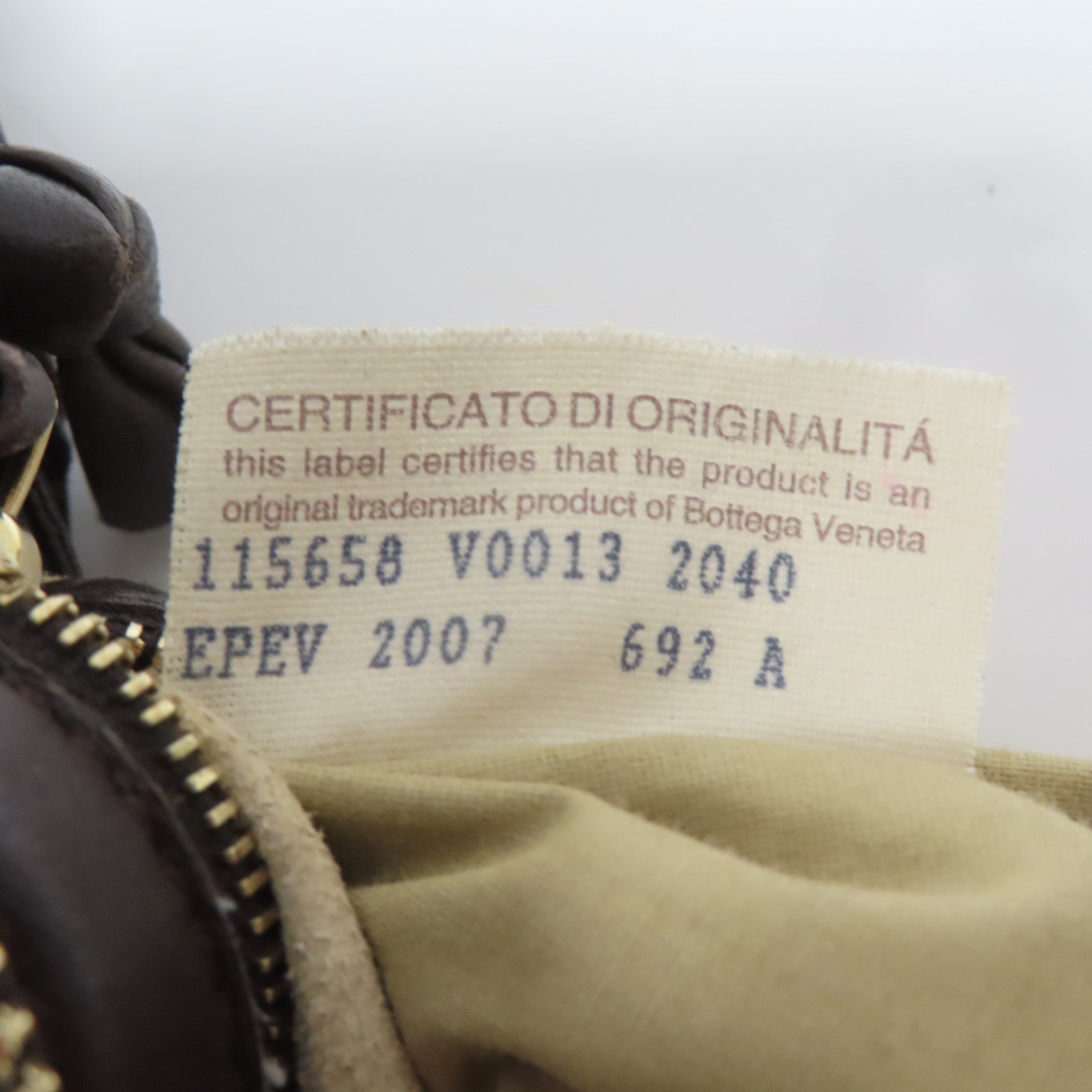 BOTTEGA VENETA 織紋皮革Shoulder Bag金扣肩背袋啡色