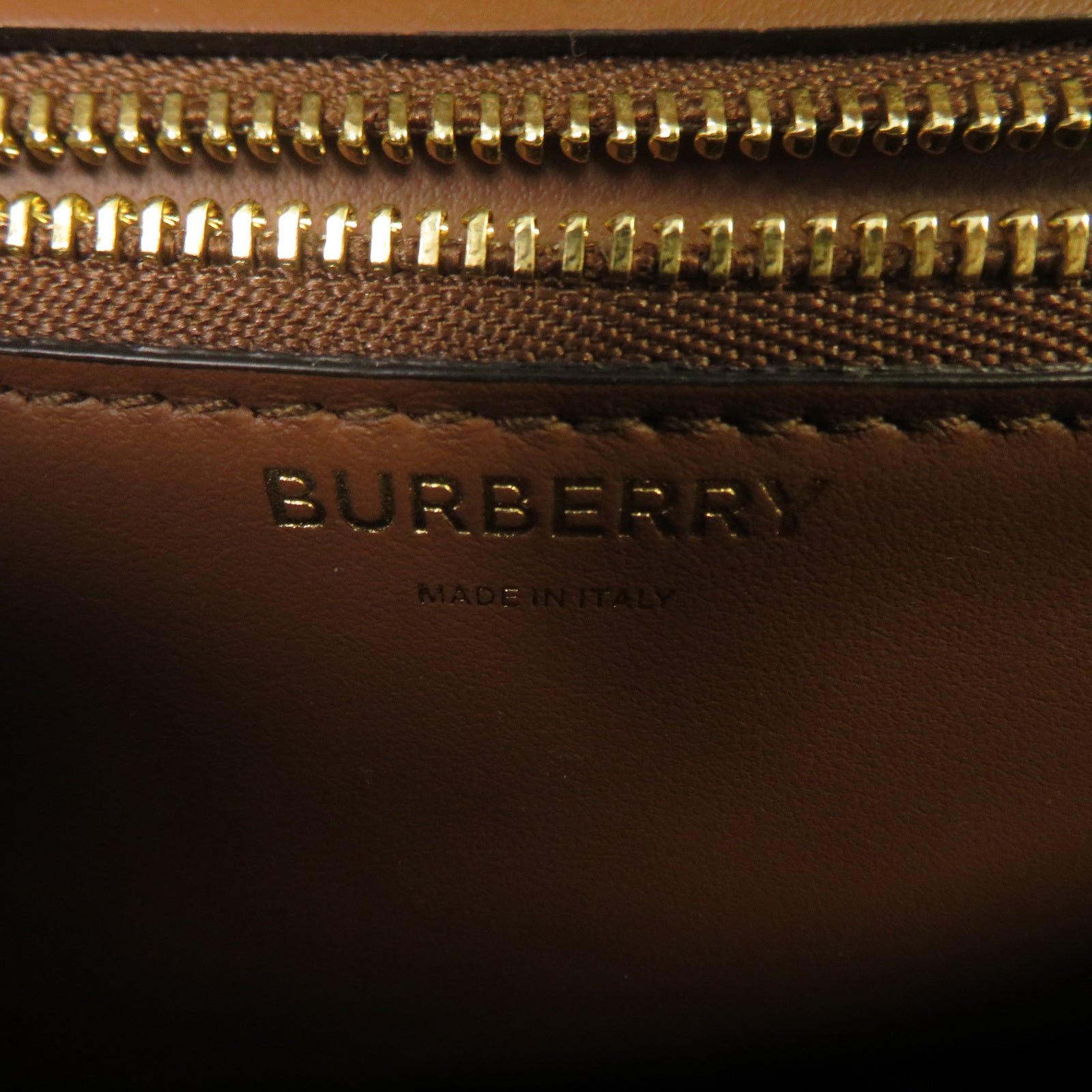 BURBERRY 帆布/皮革Shoulder Bag金扣肩背袋米色/啡色
