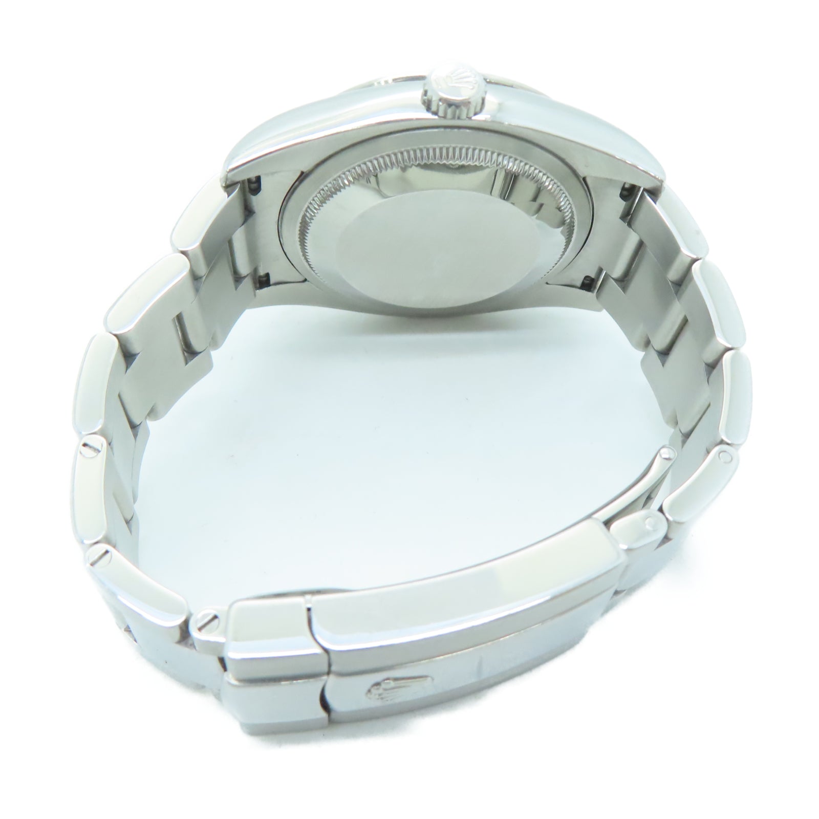 ROLEX Turn-O-graph不鏽鋼/18K白金手錶自動機芯黑色