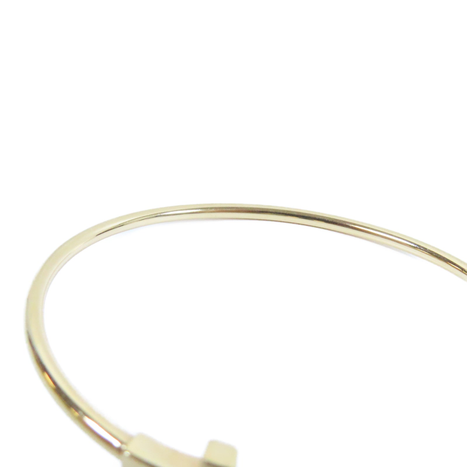 TIFFANY＆CO 18K黃金T Blaceret手鐲