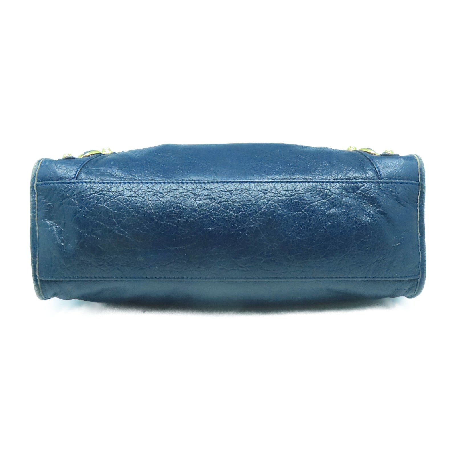 BALENCIAGA 【激減優惠】牛皮皮革Giant Bag金扣手挽肩背兩用袋藍色