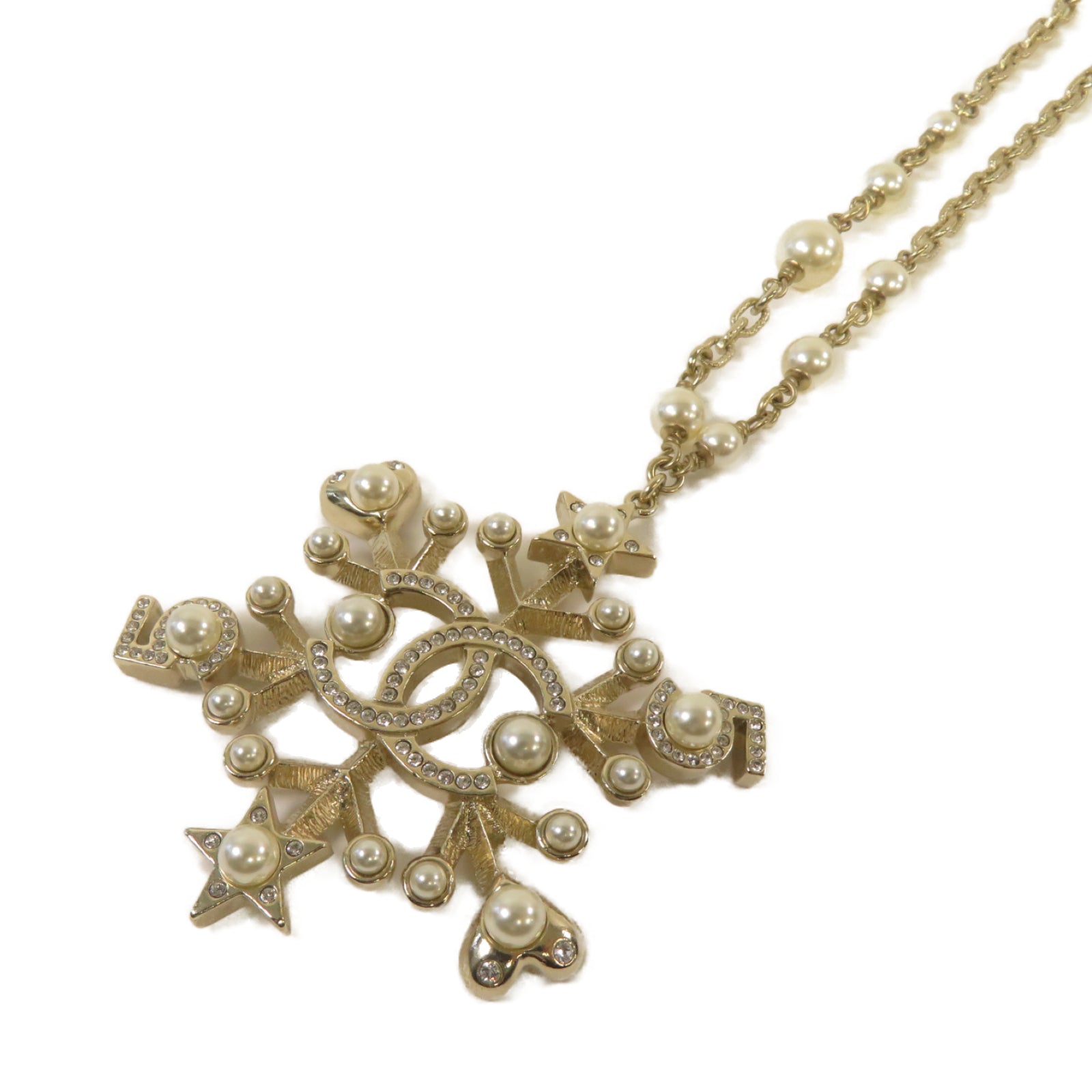 CHANEL PVC/金屬Necklace項鏈金色