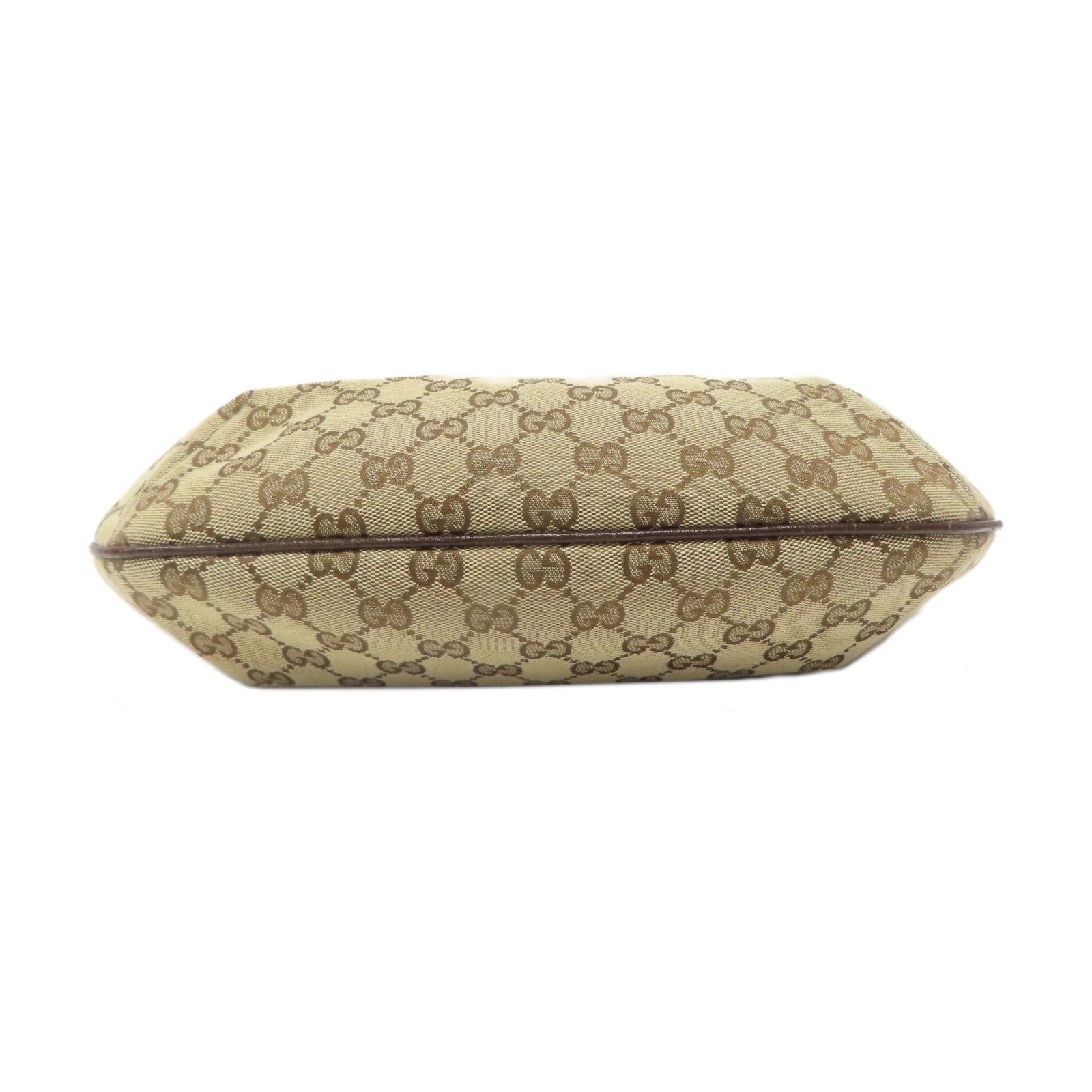 GUCCI 帆布Shoulder Bag銀扣肩背袋啡色