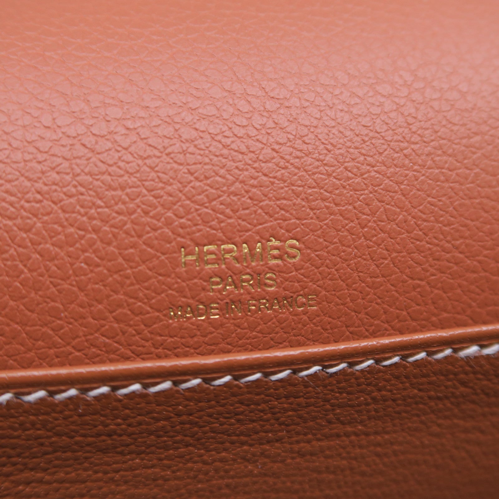 HERMES Evercolor皮革Mini Roulis金扣肩背袋啡色