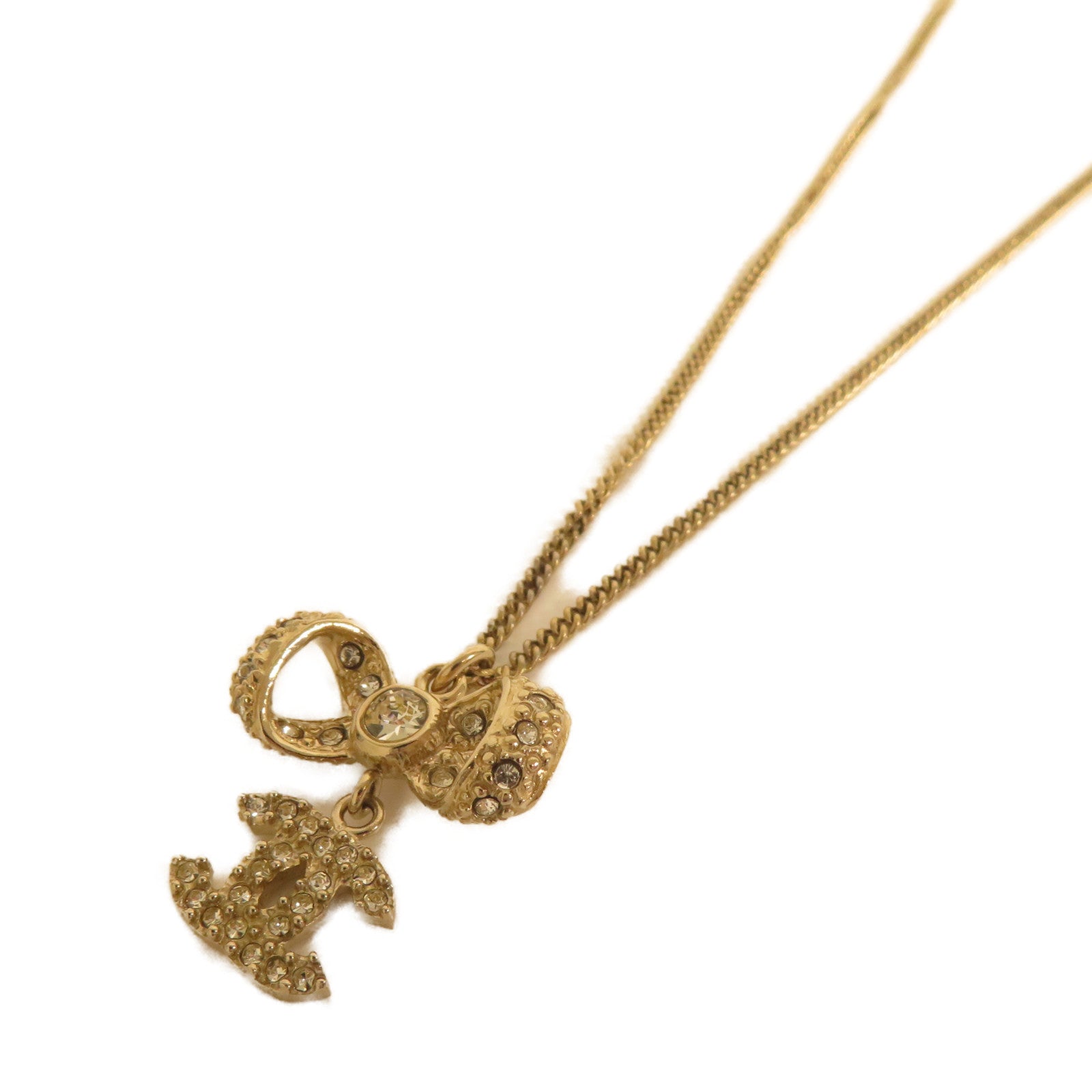 CHANEL 金屬Necklace項鍊金色