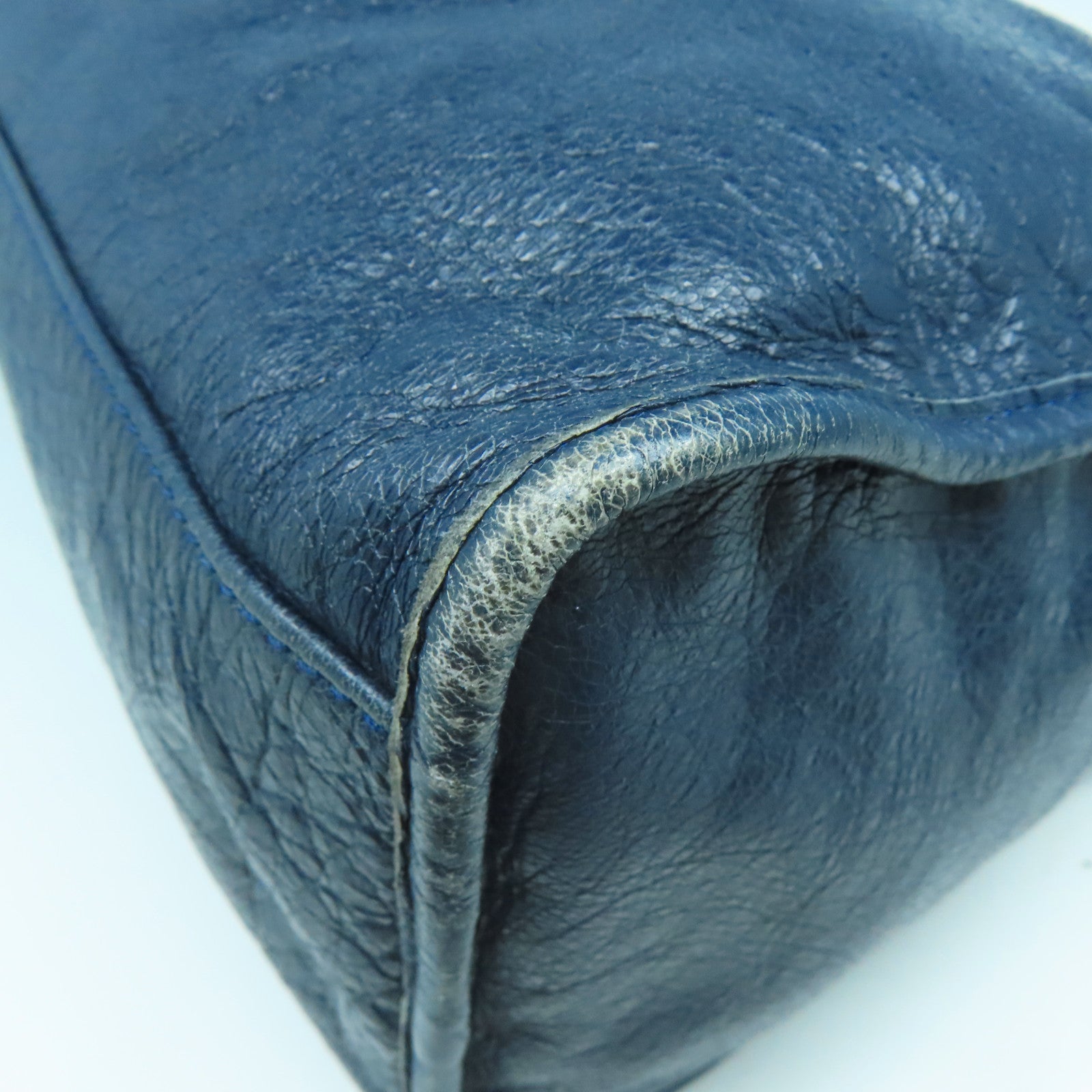 BALENCIAGA 【激減優惠】牛皮皮革Giant Bag金扣手挽肩背兩用袋藍色