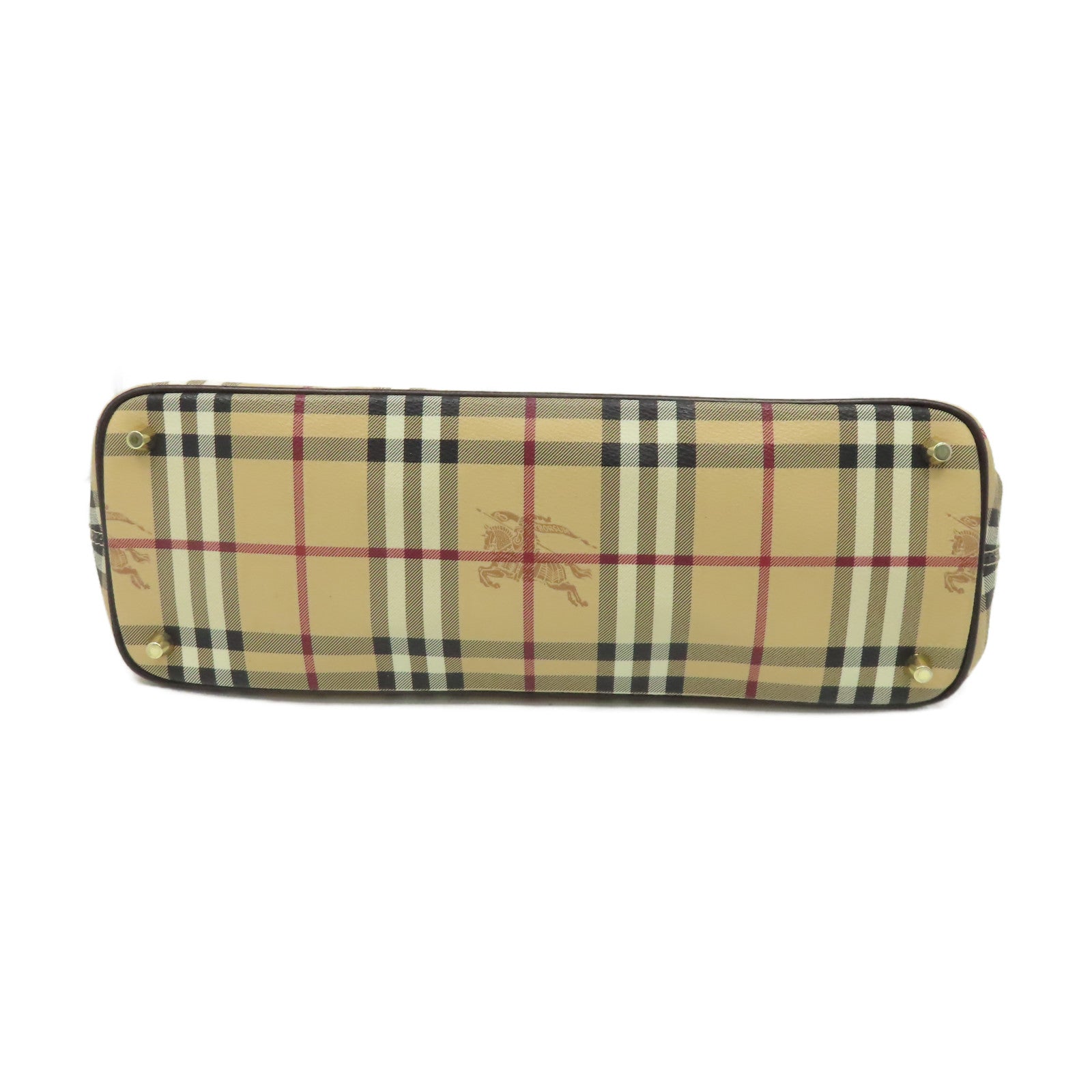BURBERRY 塗層帆布Tote Bag金扣手挽袋啡色