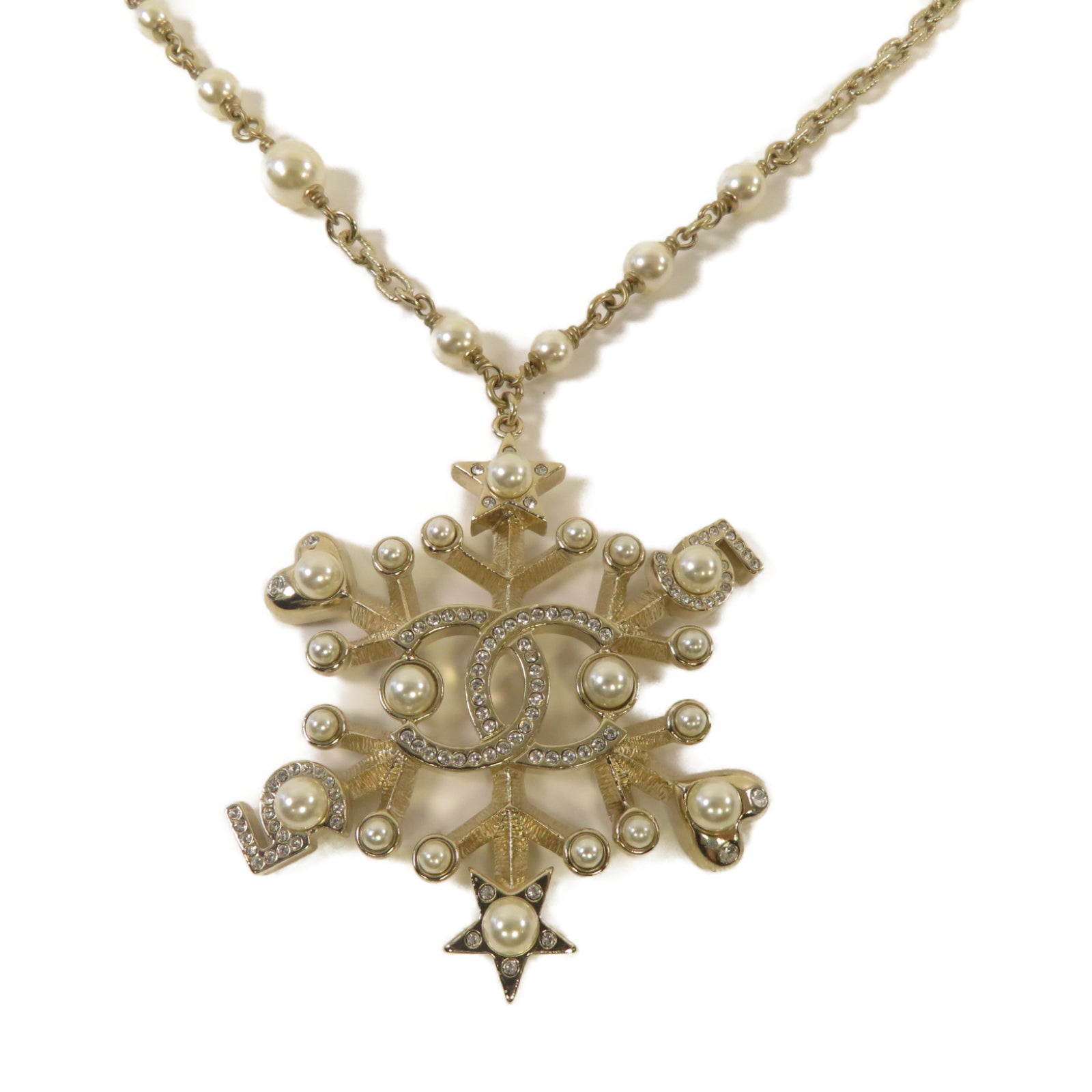 CHANEL PVC/金屬Necklace項鏈金色