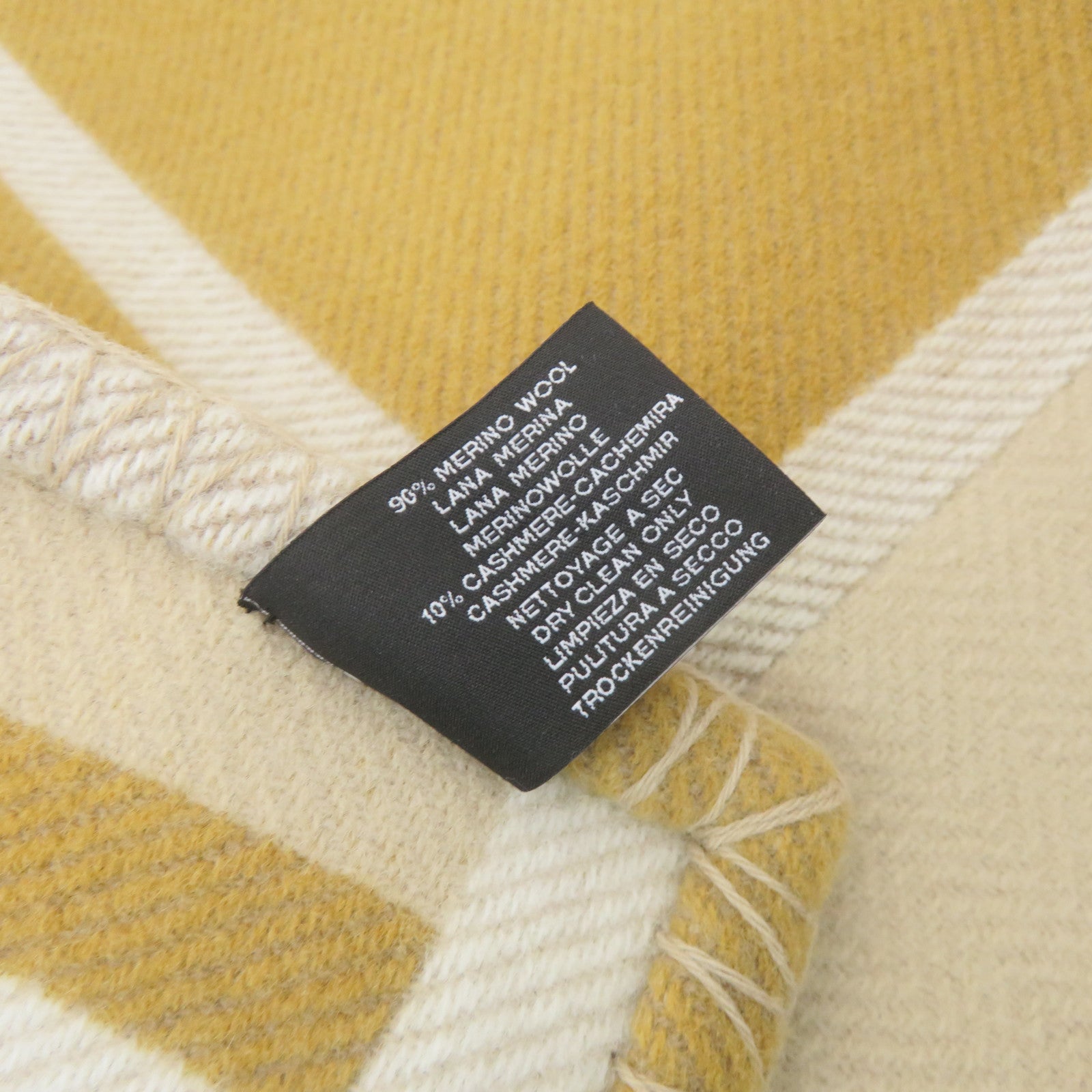 HERMES 羊毛/茄士咩Thaque Blanket毛毯啡色