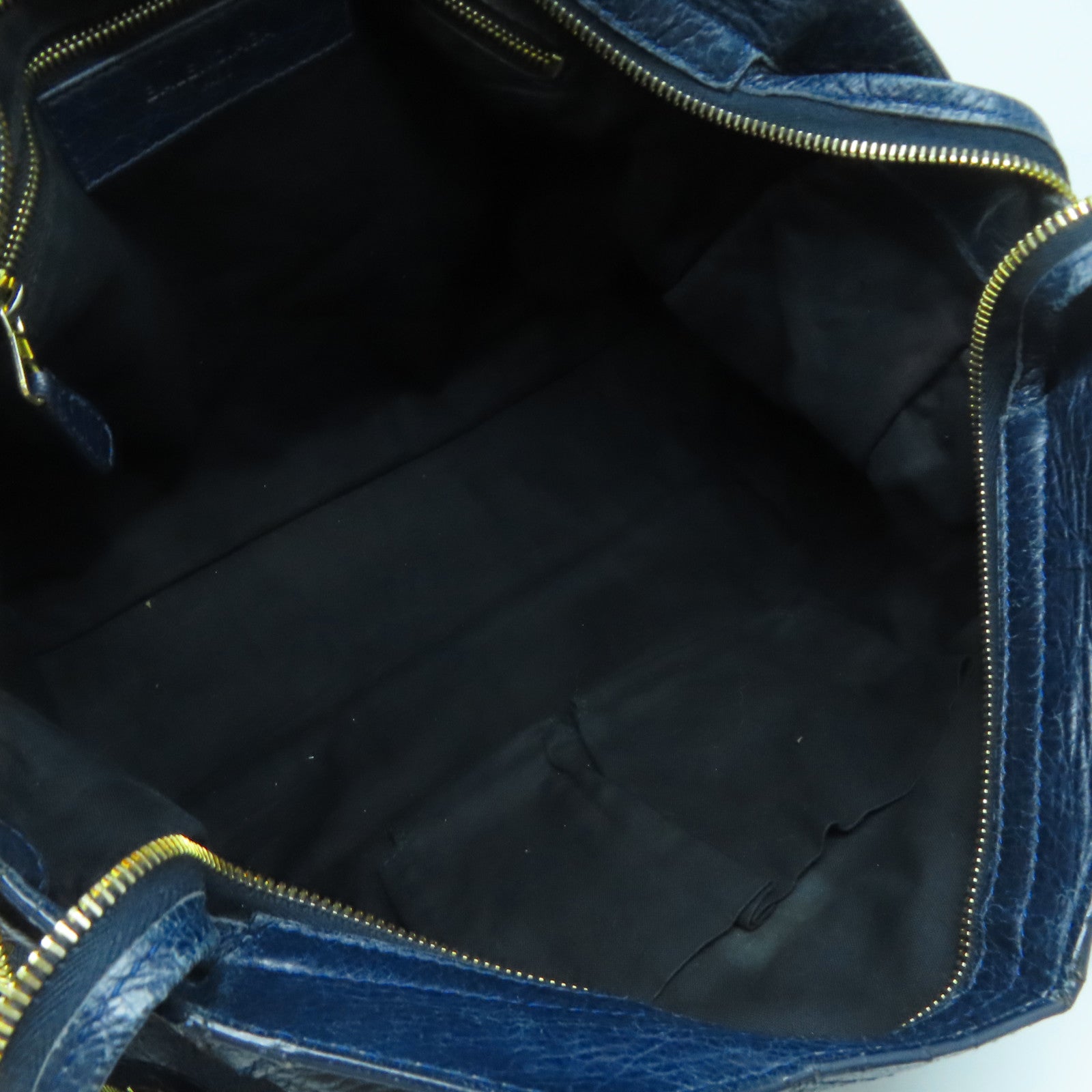 BALENCIAGA 【激減優惠】牛皮皮革Giant Bag金扣手挽肩背兩用袋藍色