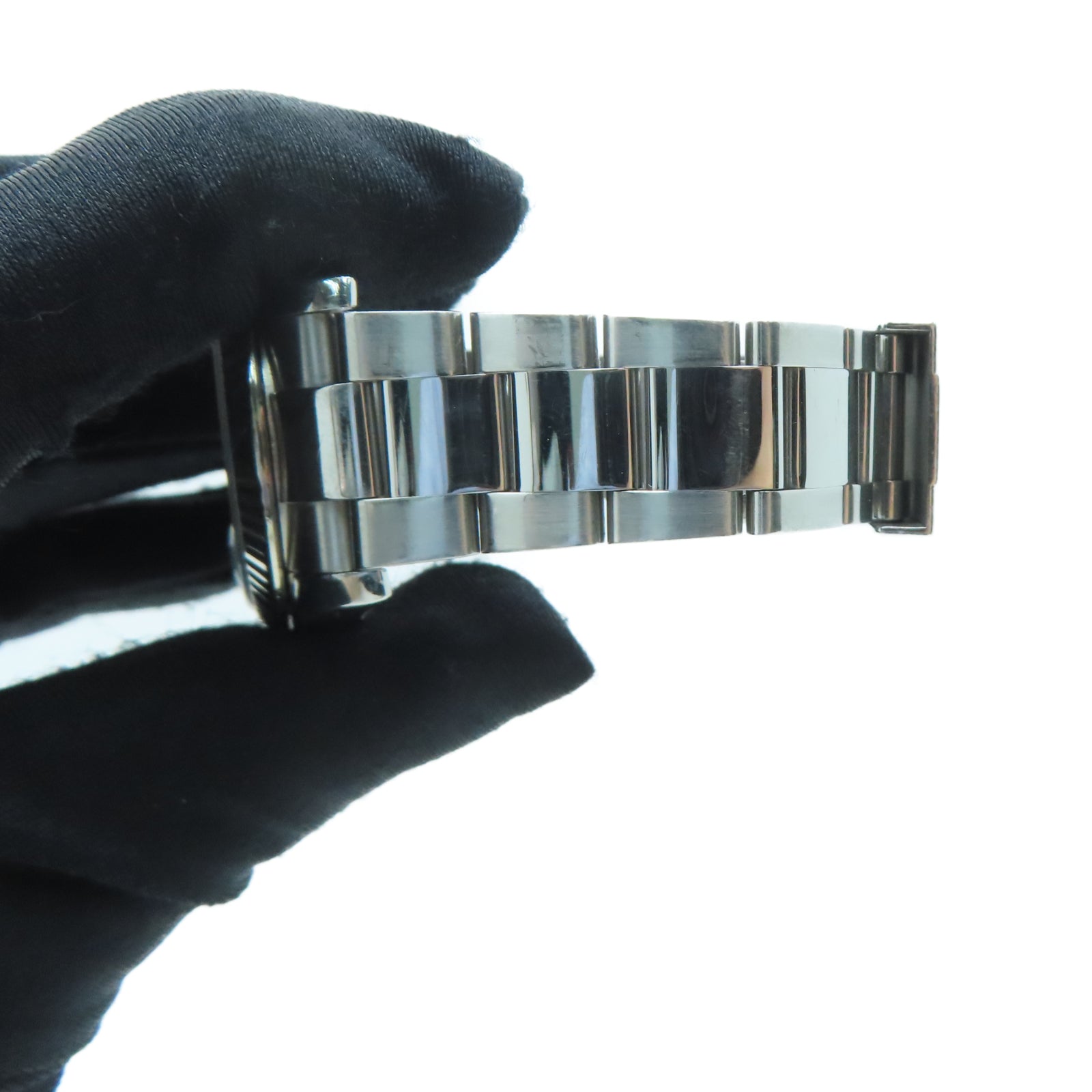 ROLEX Turn-O-graph不鏽鋼/18K白金手錶自動機芯黑色