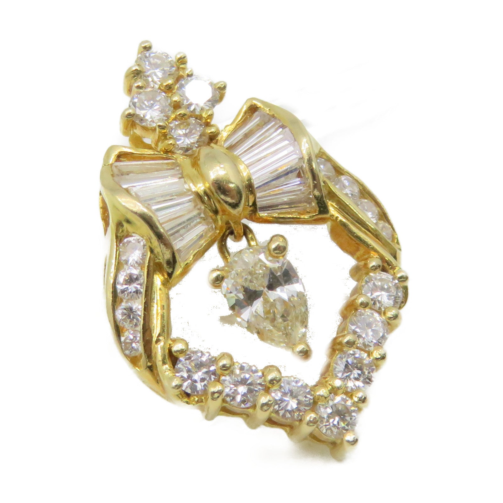 JEWELRY 18K黄金/钻石Diamond Pendant Top吊坠扣头