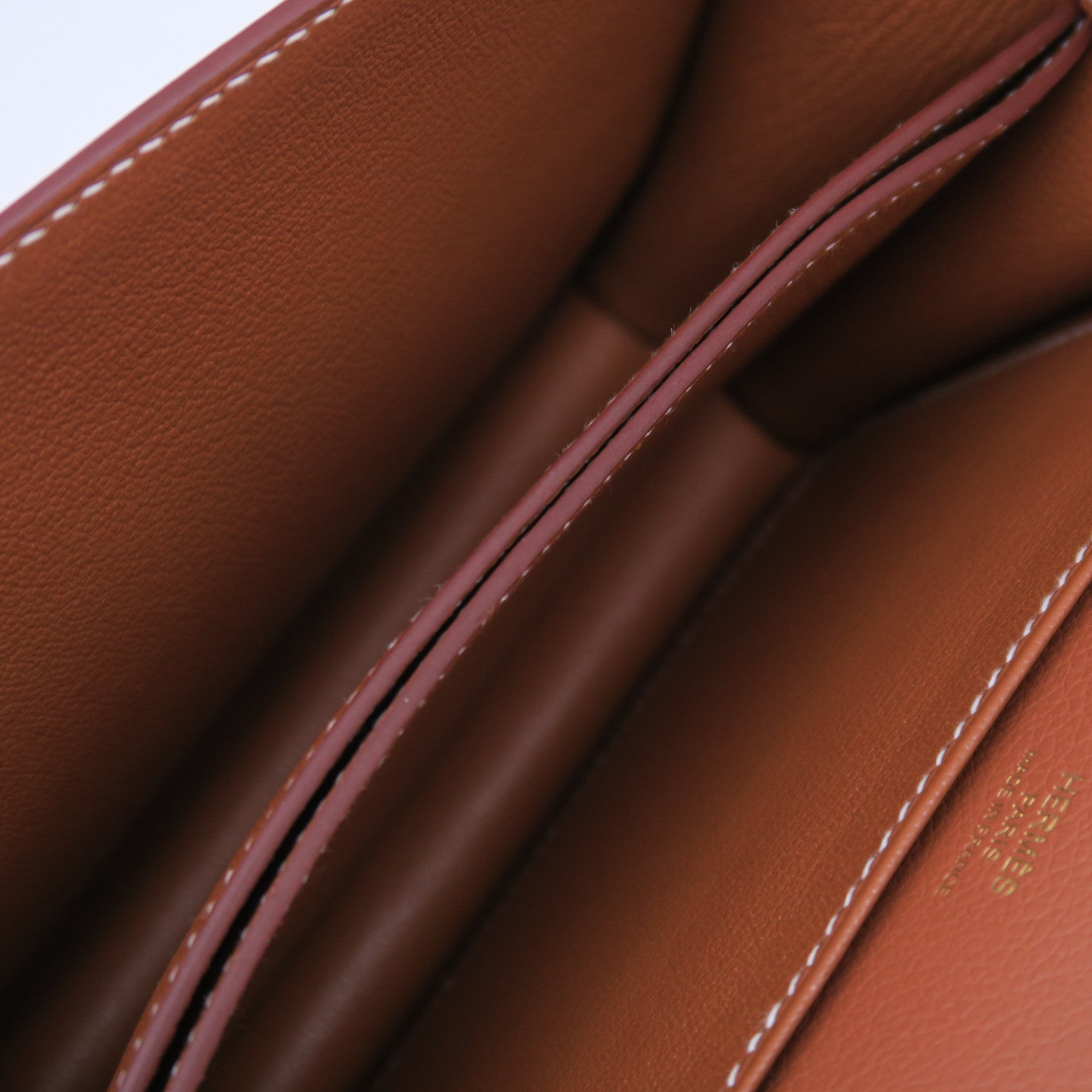 HERMES Evercolor皮革Mini Roulis金扣肩背袋啡色