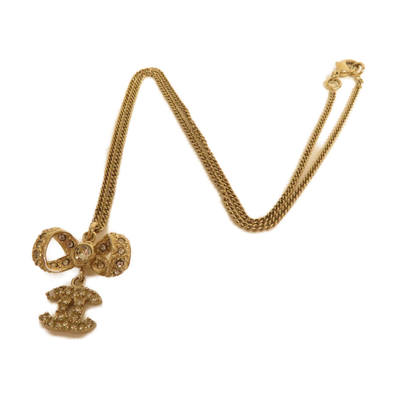 CHANEL 金屬Necklace項鍊金色