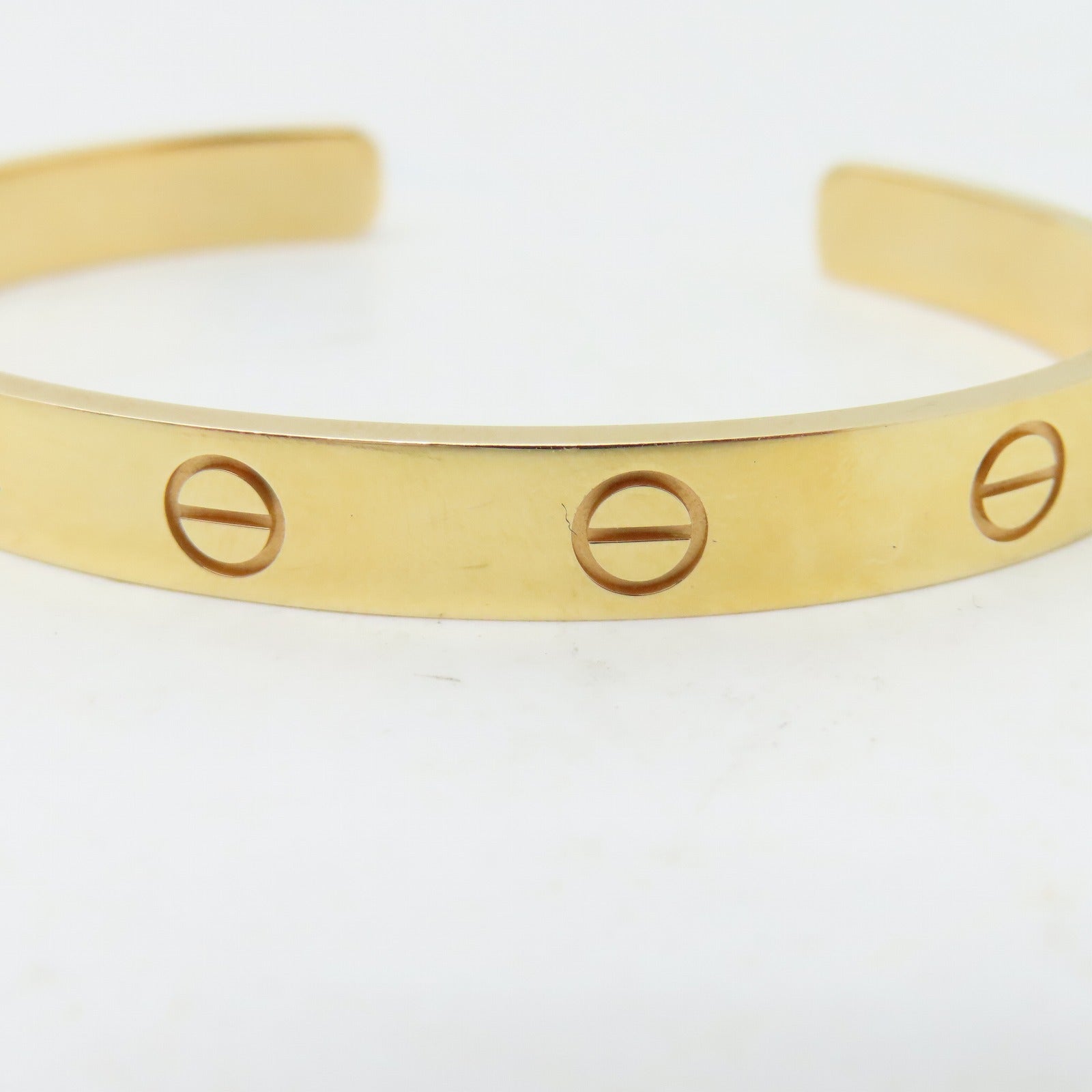 CARTIER 18K玫瑰金Love Bracelet手鐲Cartier#17/#15.25cm