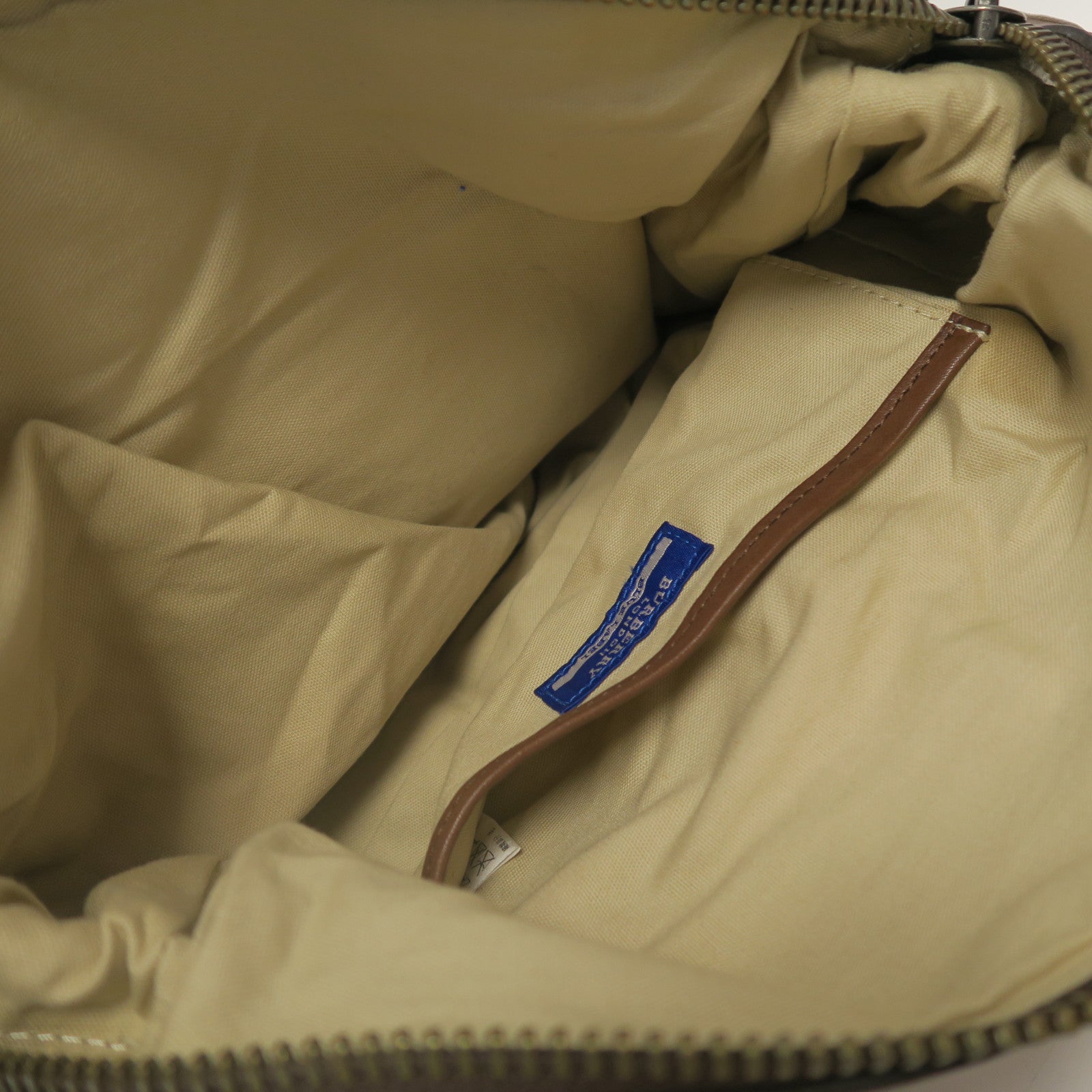 BURBERRY BLUE LABEL 帆布Shoulder Bag銀扣肩背袋啡色