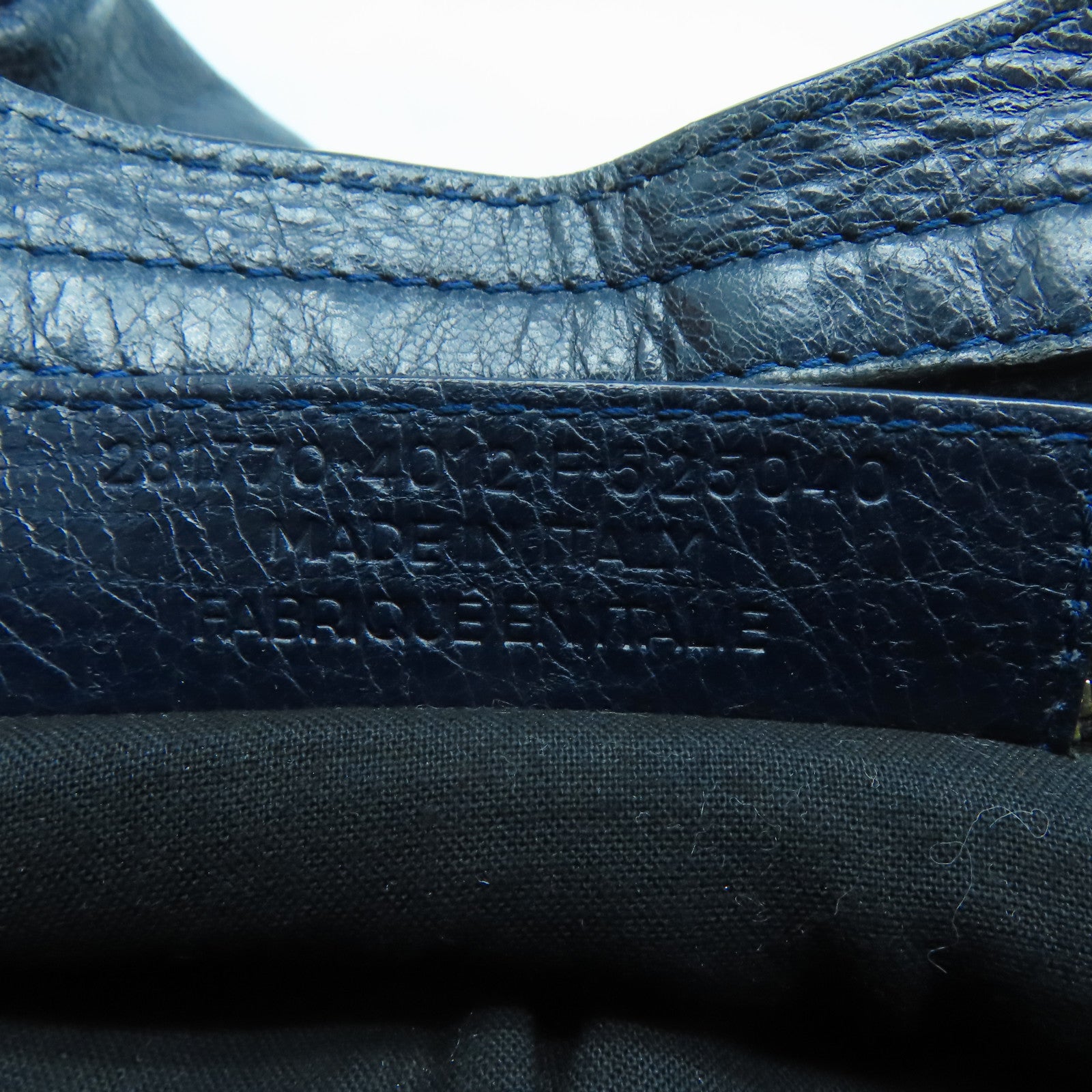 BALENCIAGA 【激減優惠】牛皮皮革Giant Bag金扣手挽肩背兩用袋藍色