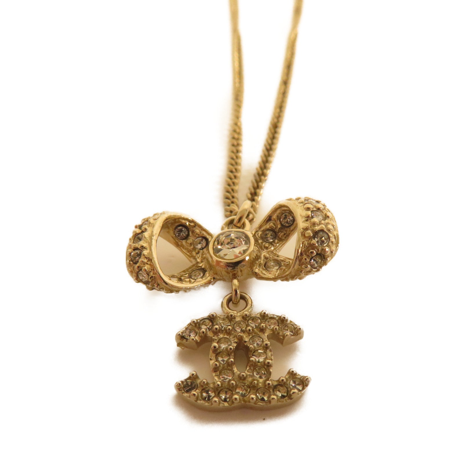 CHANEL 金屬Necklace項鍊金色