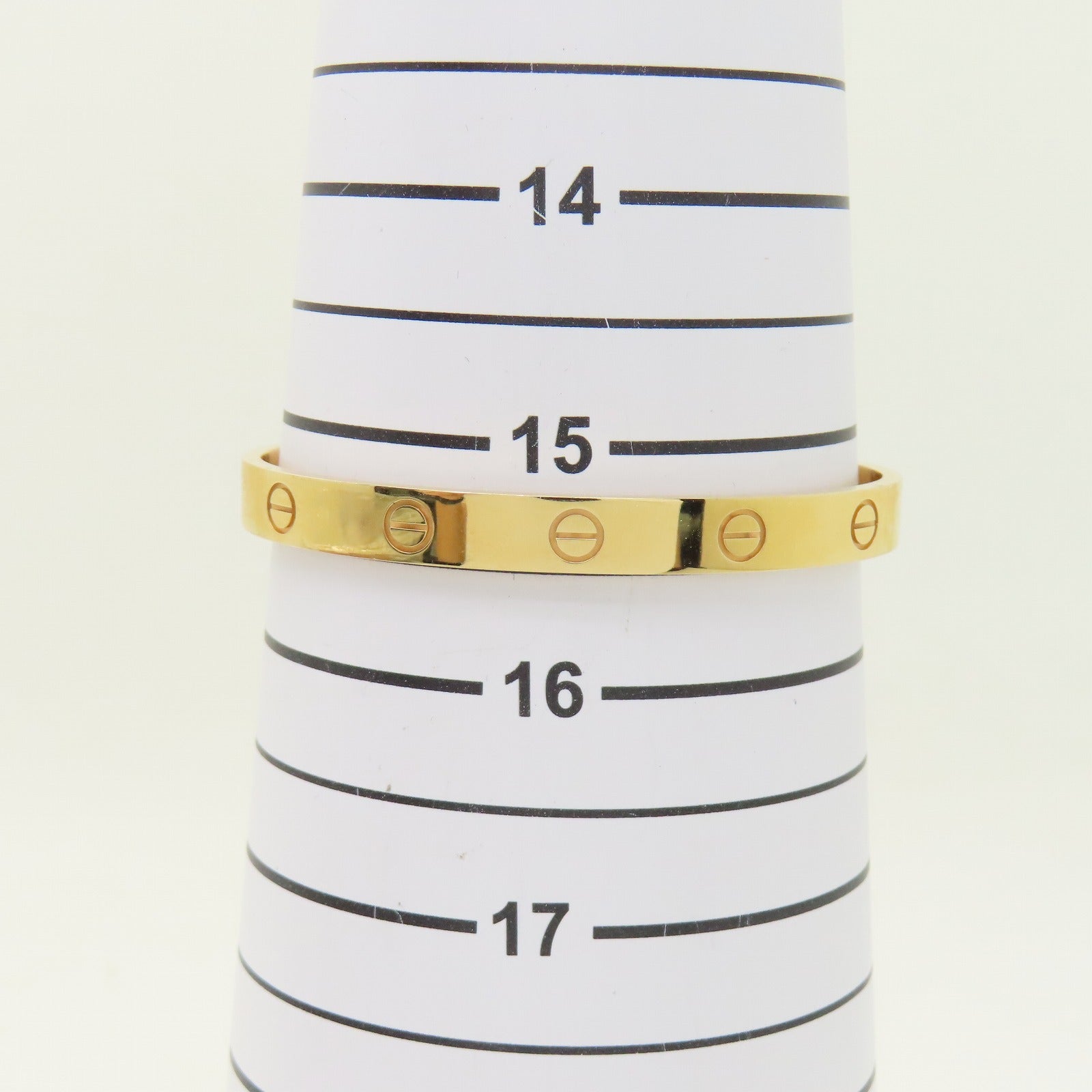 CARTIER 18K玫瑰金Love Bracelet手鐲Cartier#17/#15.25cm