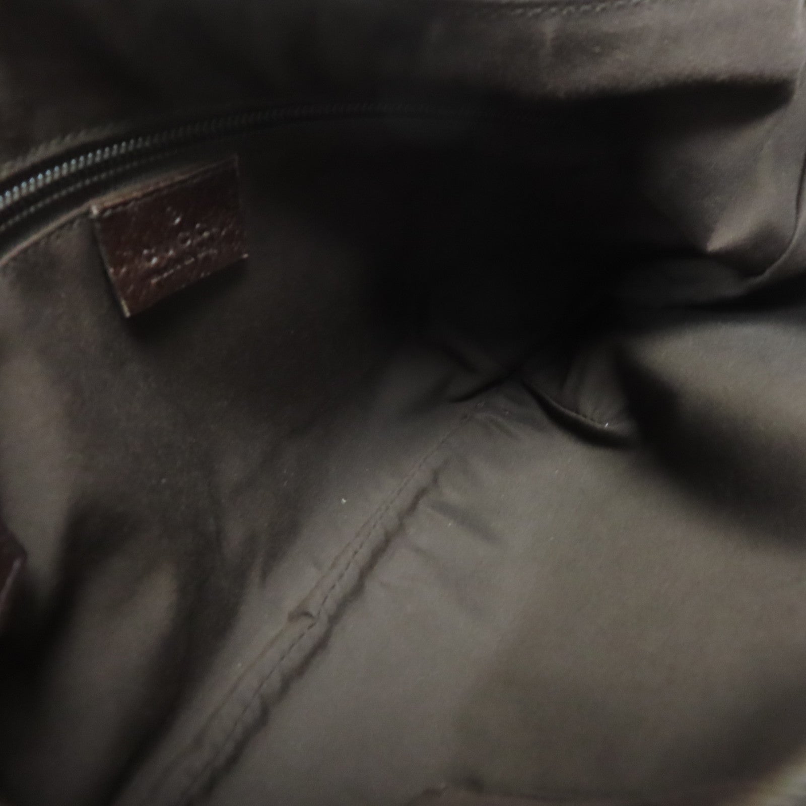 GUCCI 帆布Shoulder Bag銀扣肩背袋啡色