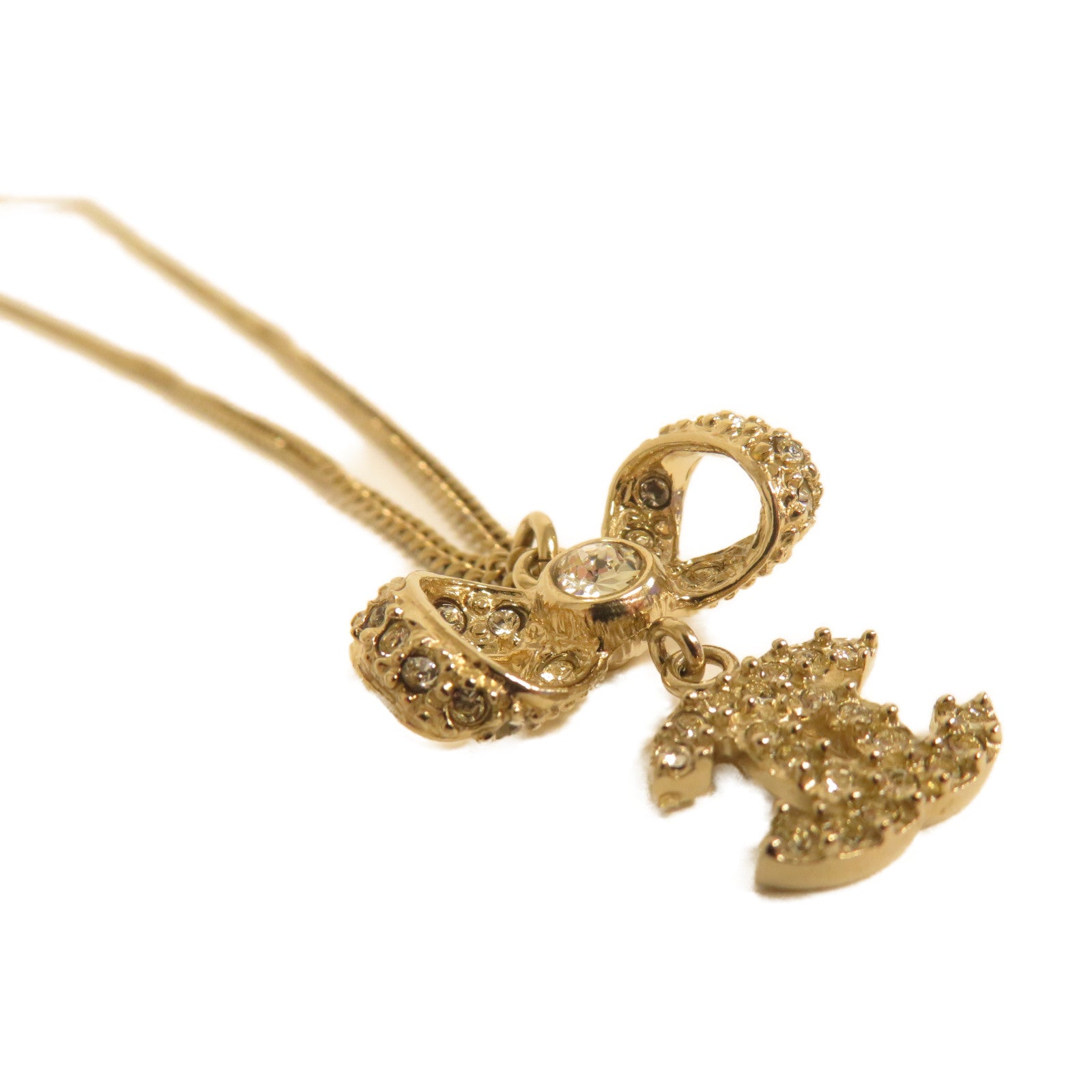 CHANEL 金屬Necklace項鍊金色