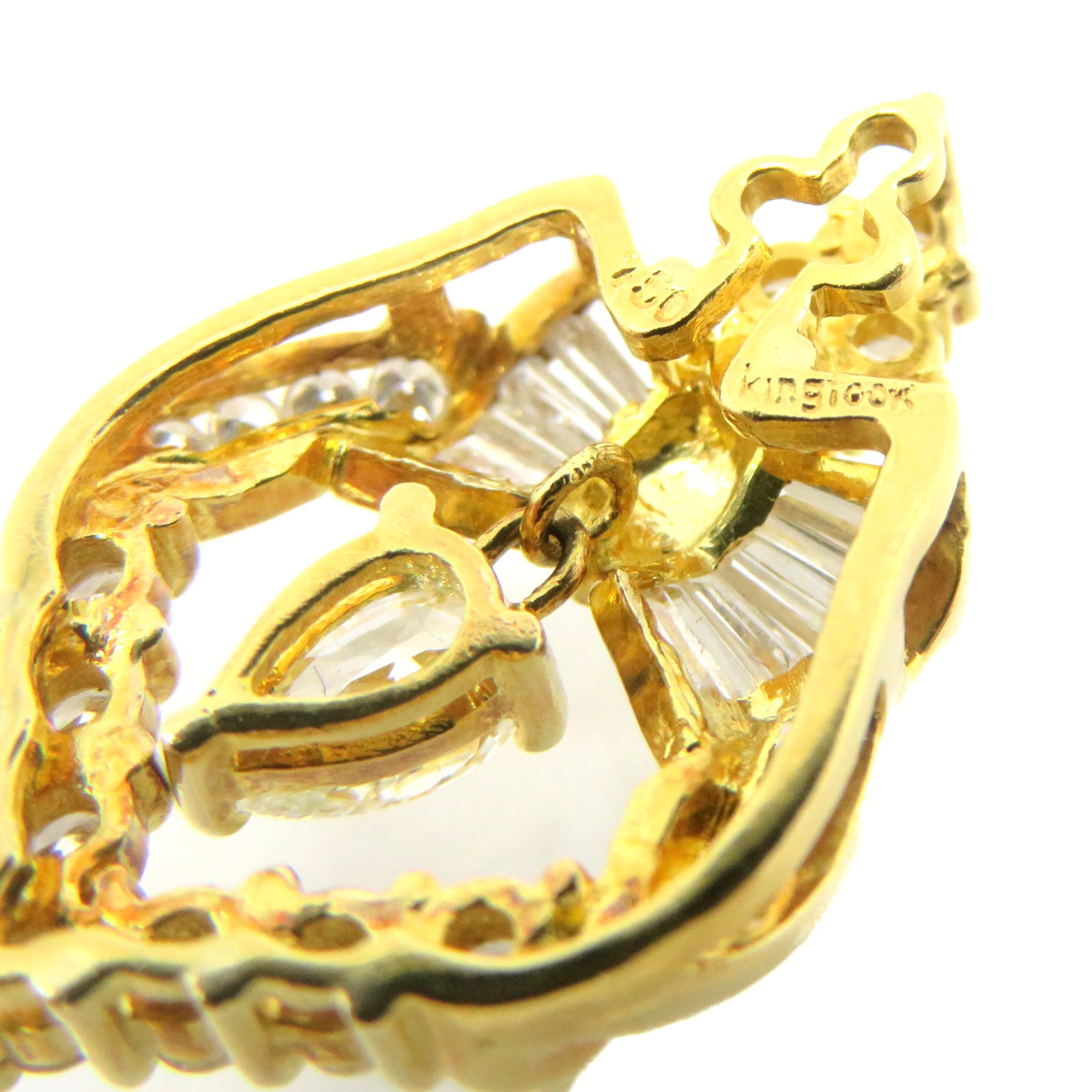JEWELRY 18K黄金/钻石Diamond Pendant Top吊坠扣头